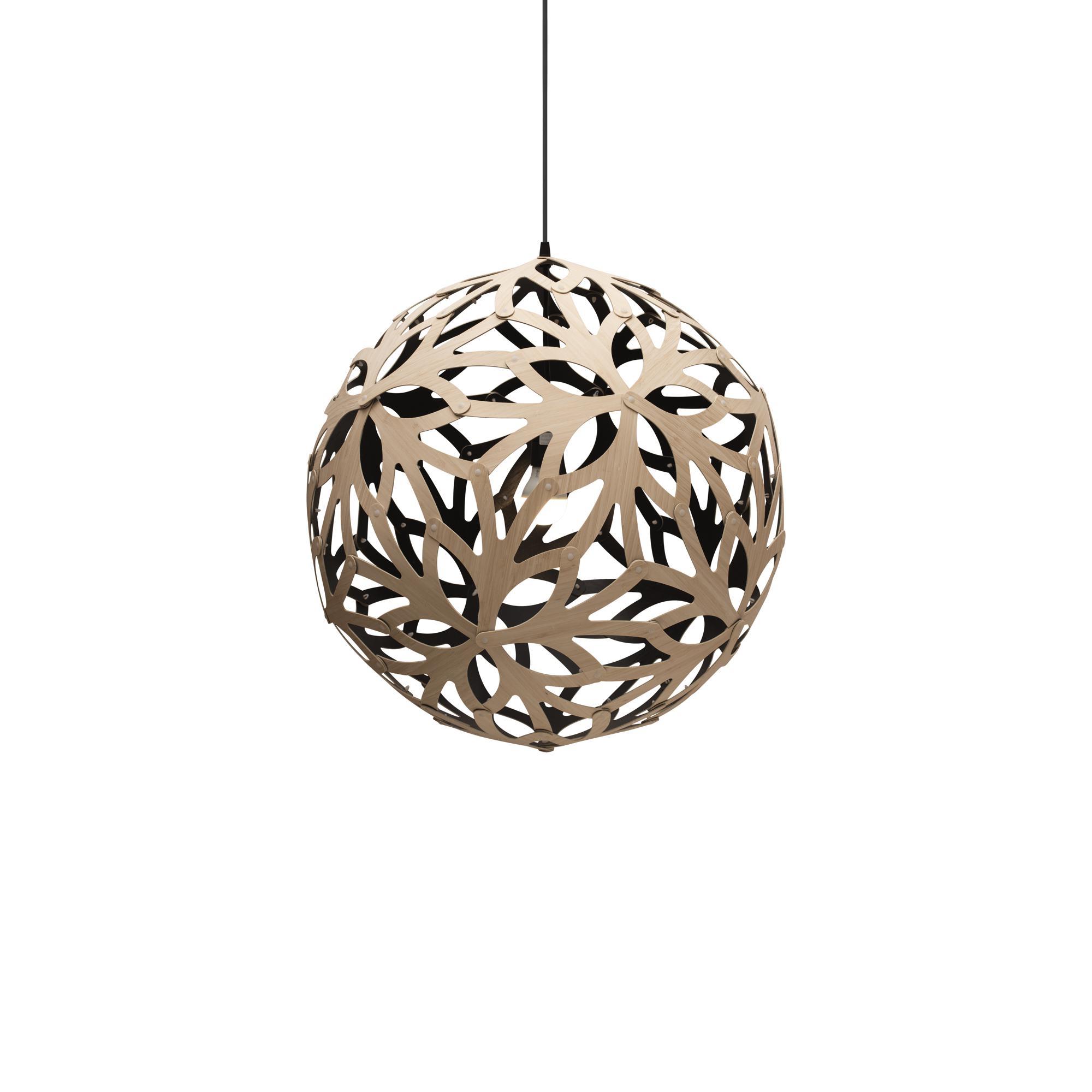 David Trubridge Floral Lampadario Ø60 Interno Nero