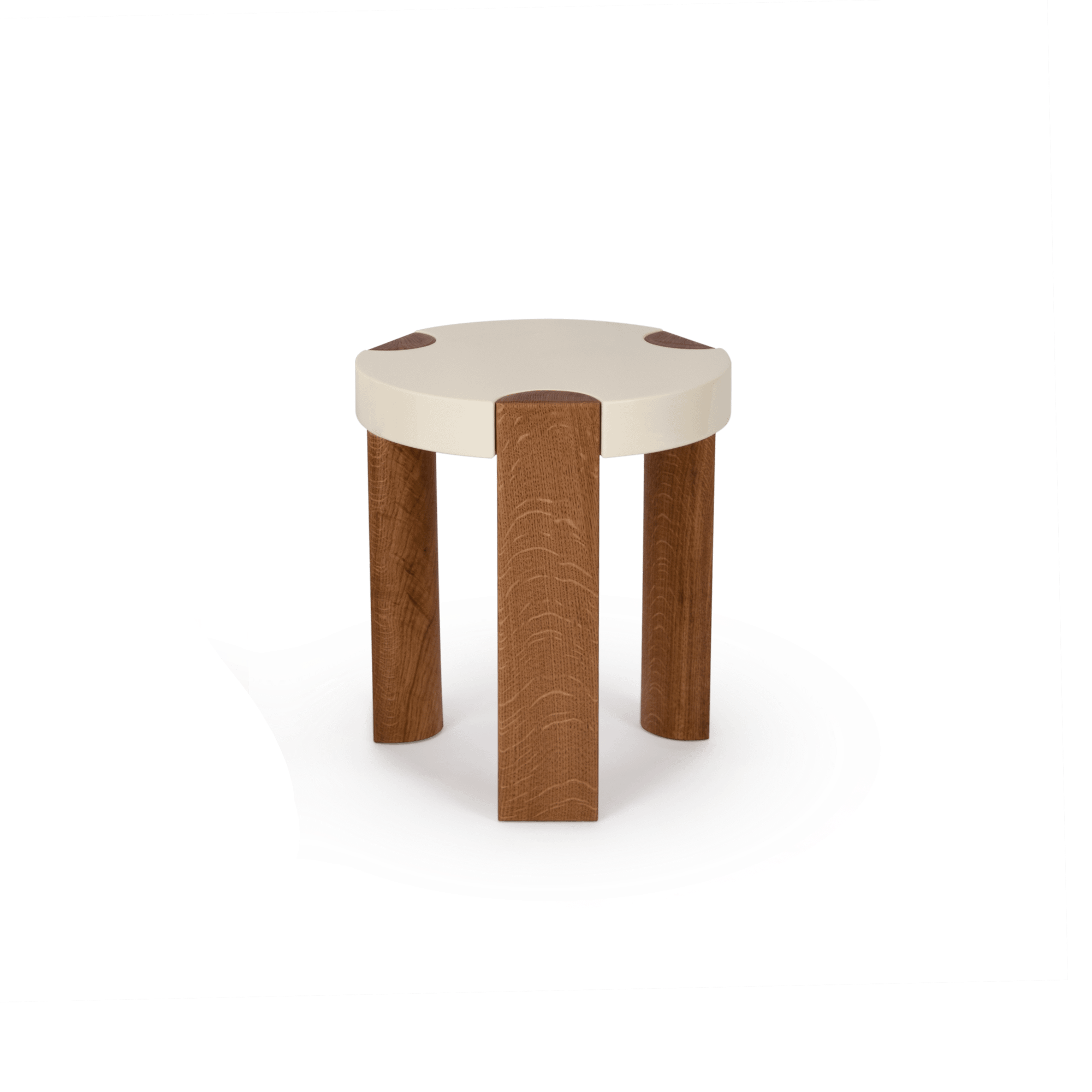 Mazo Fer Side Table Ø45 White/ Oak