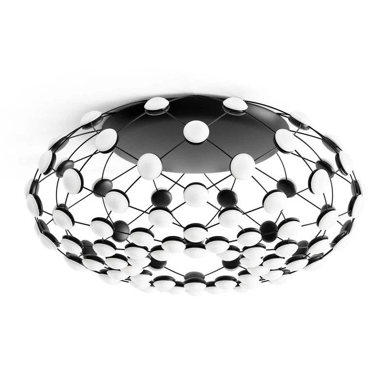 Plafonnier Luceplan Mesh Ø72 Noir