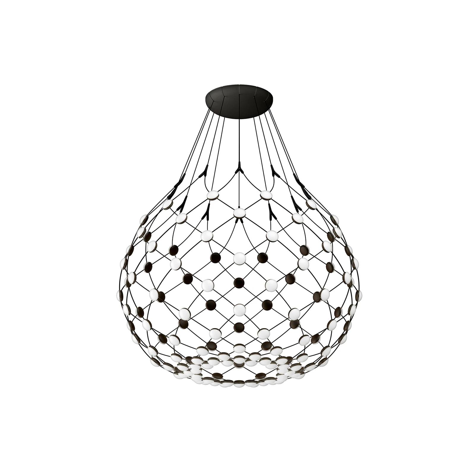 Lámpara colgante Luceplan MESH Ø80, compatible con conexión inalámbrica de 1 metro.