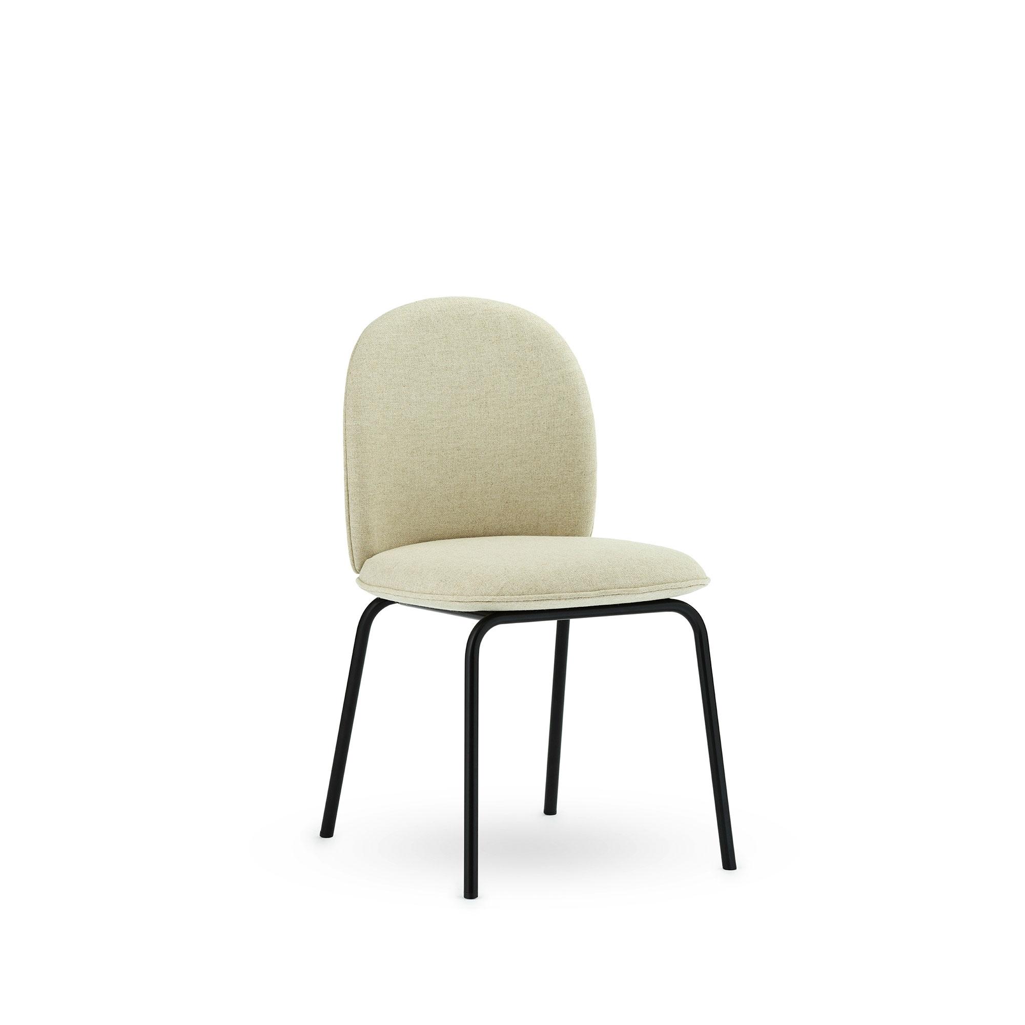 Normann Copenhagen Ace Dining Chair Upholstered Main Line Flax MLF20/Black Steel