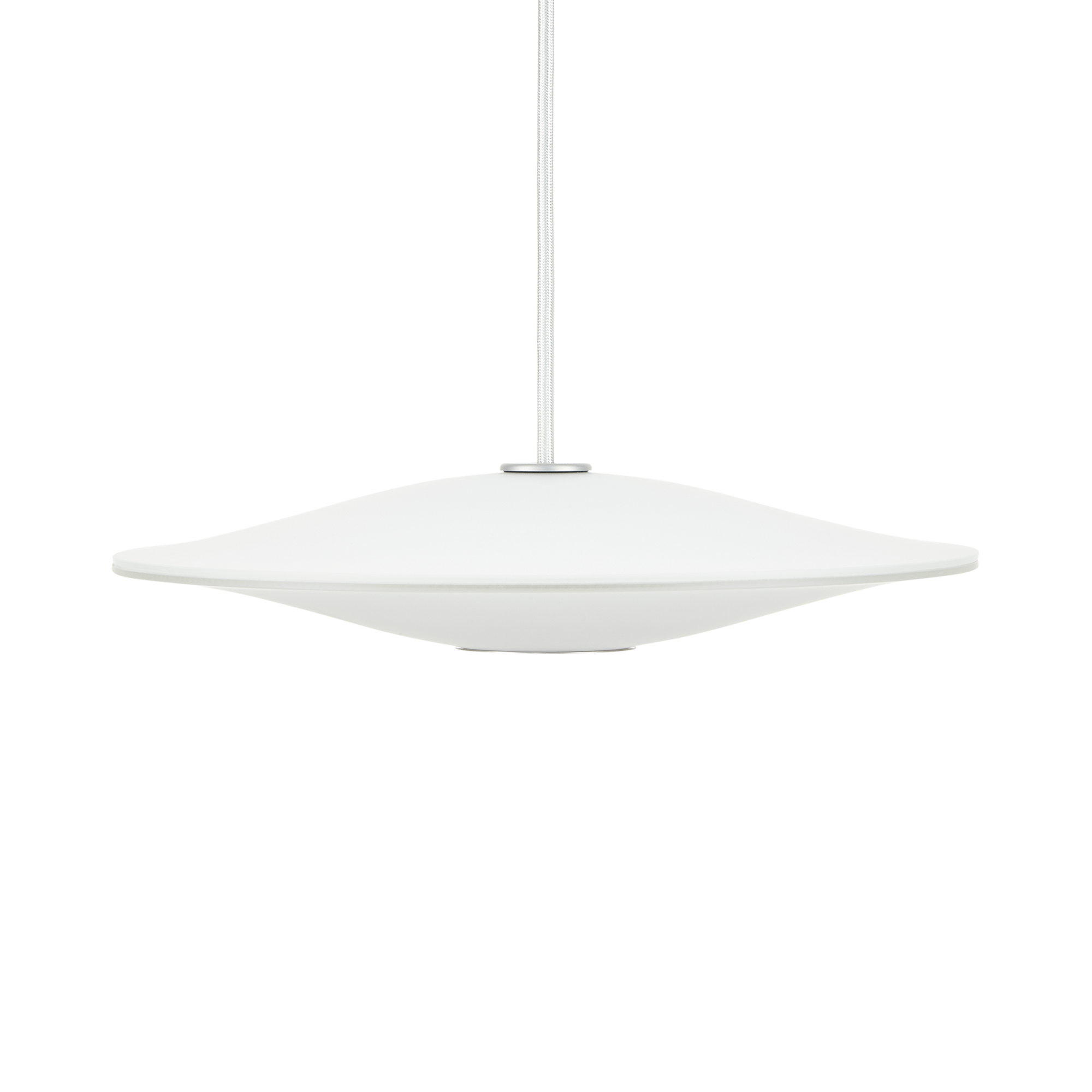 Piet Hein Sinus 330P Pendant Opal with White Textile Cord