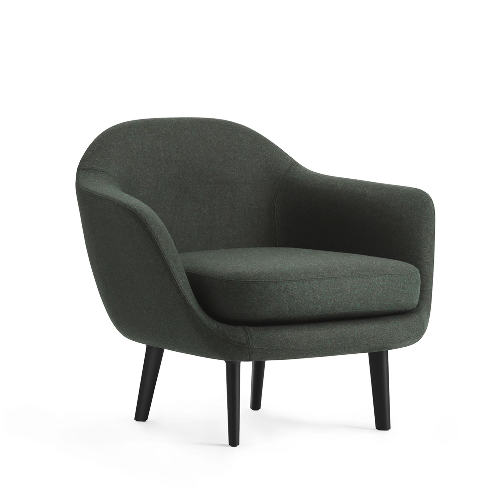 Normann Copenhagen Sum Fauteuil Zwart Aluminium/ Donkergroen Groen