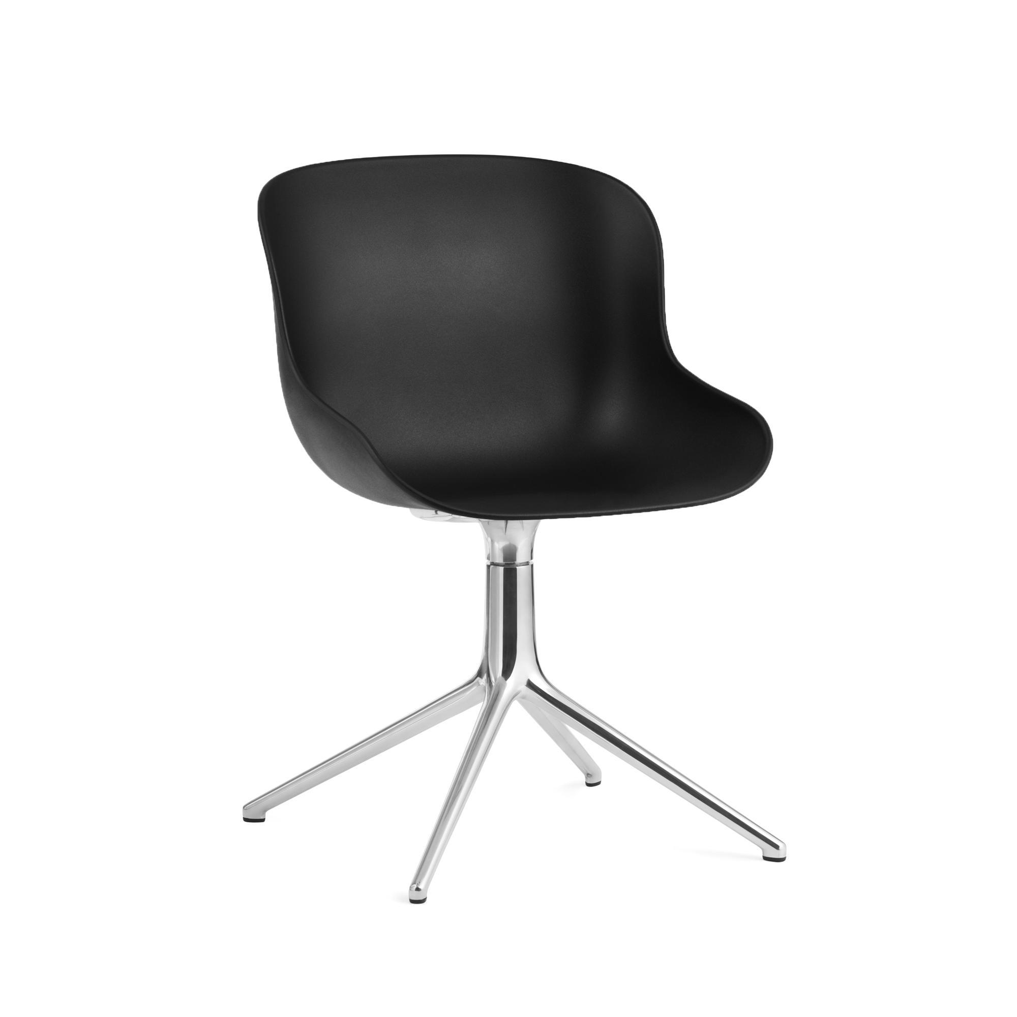 Sedia Girevole Normann Copenhagen Hyg Alluminio/ Nero