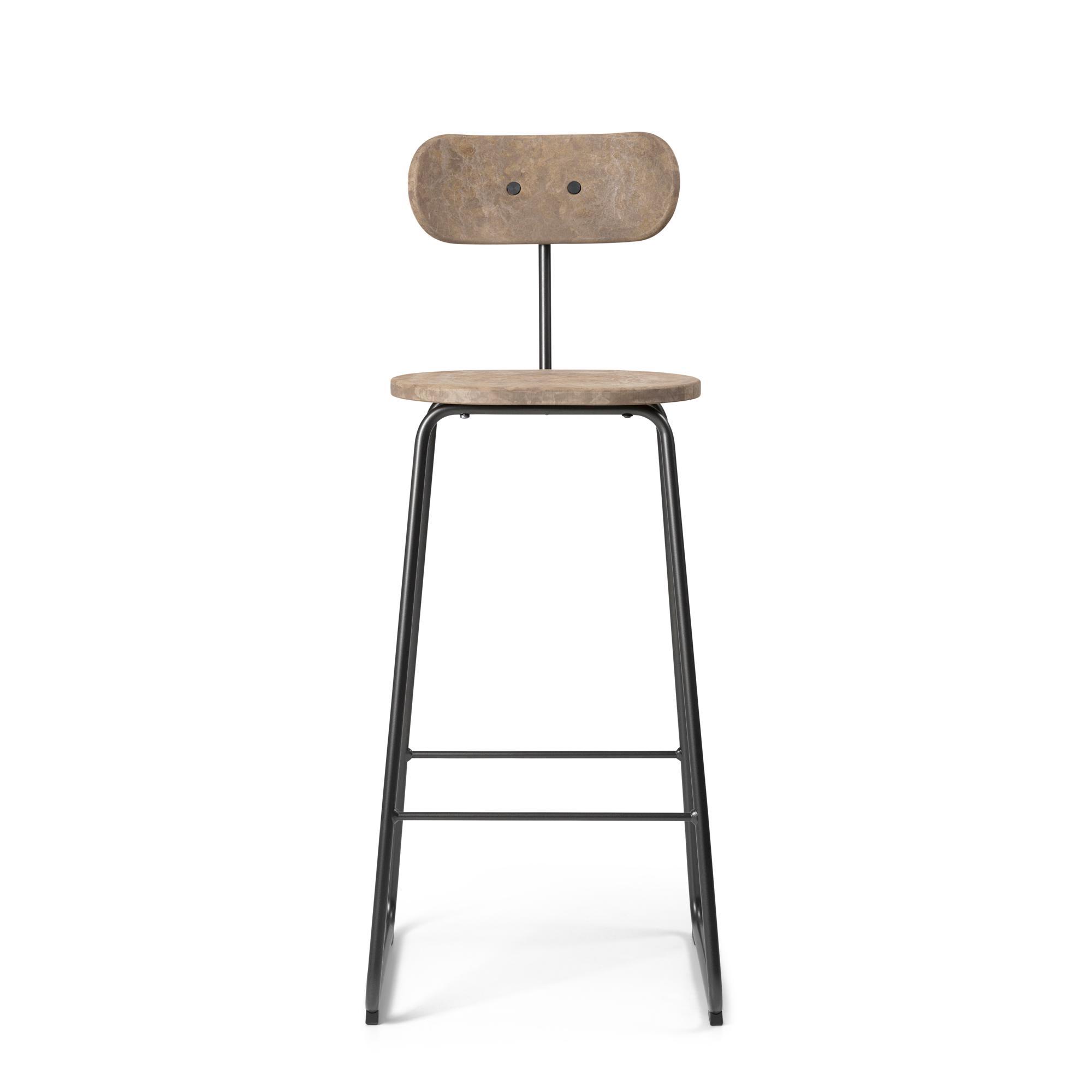 Tabouret de Bar Mater Earth avec Dossier 74 cm Café Clair