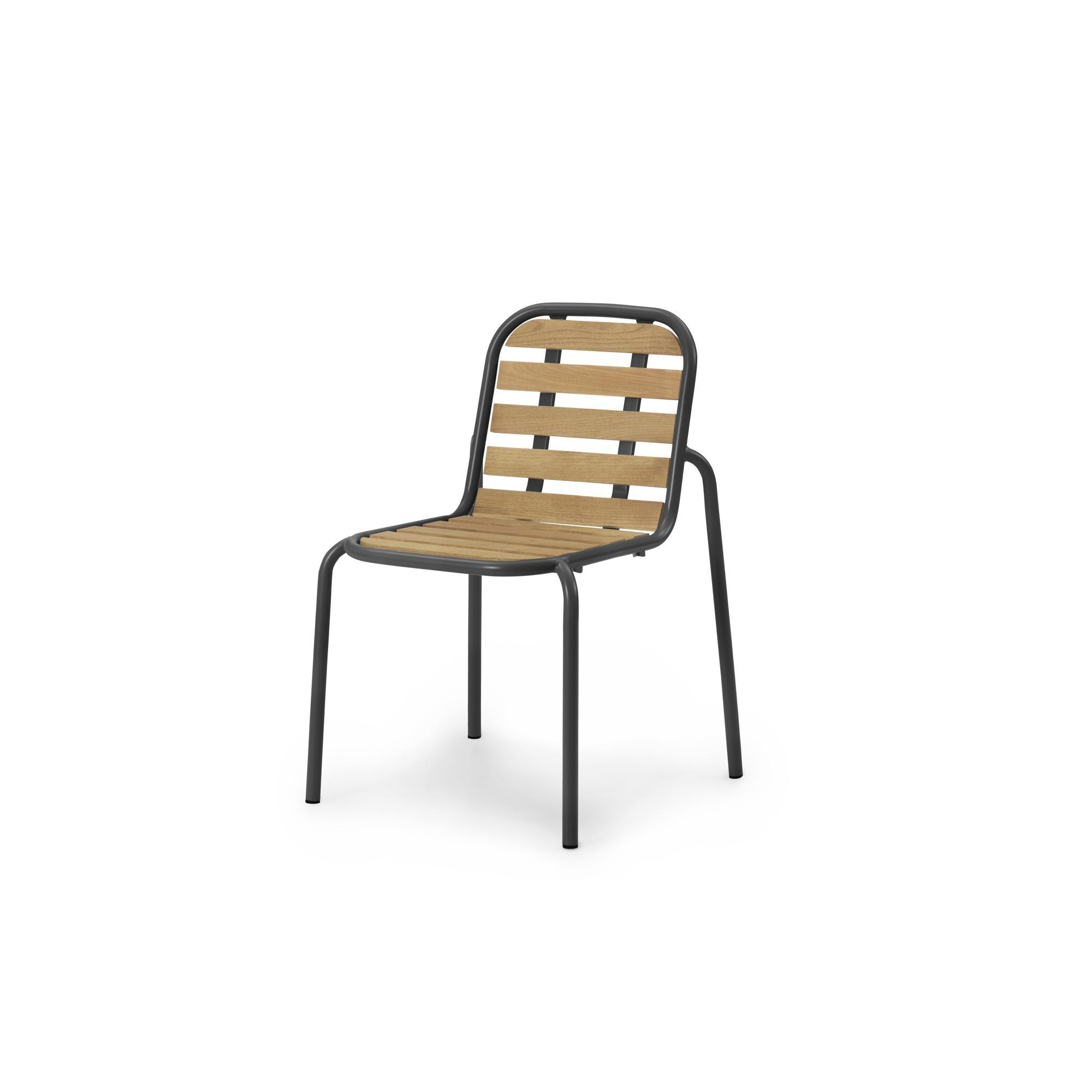 Normann Copenhagen Vig Outdoor Chair Black/Robinia