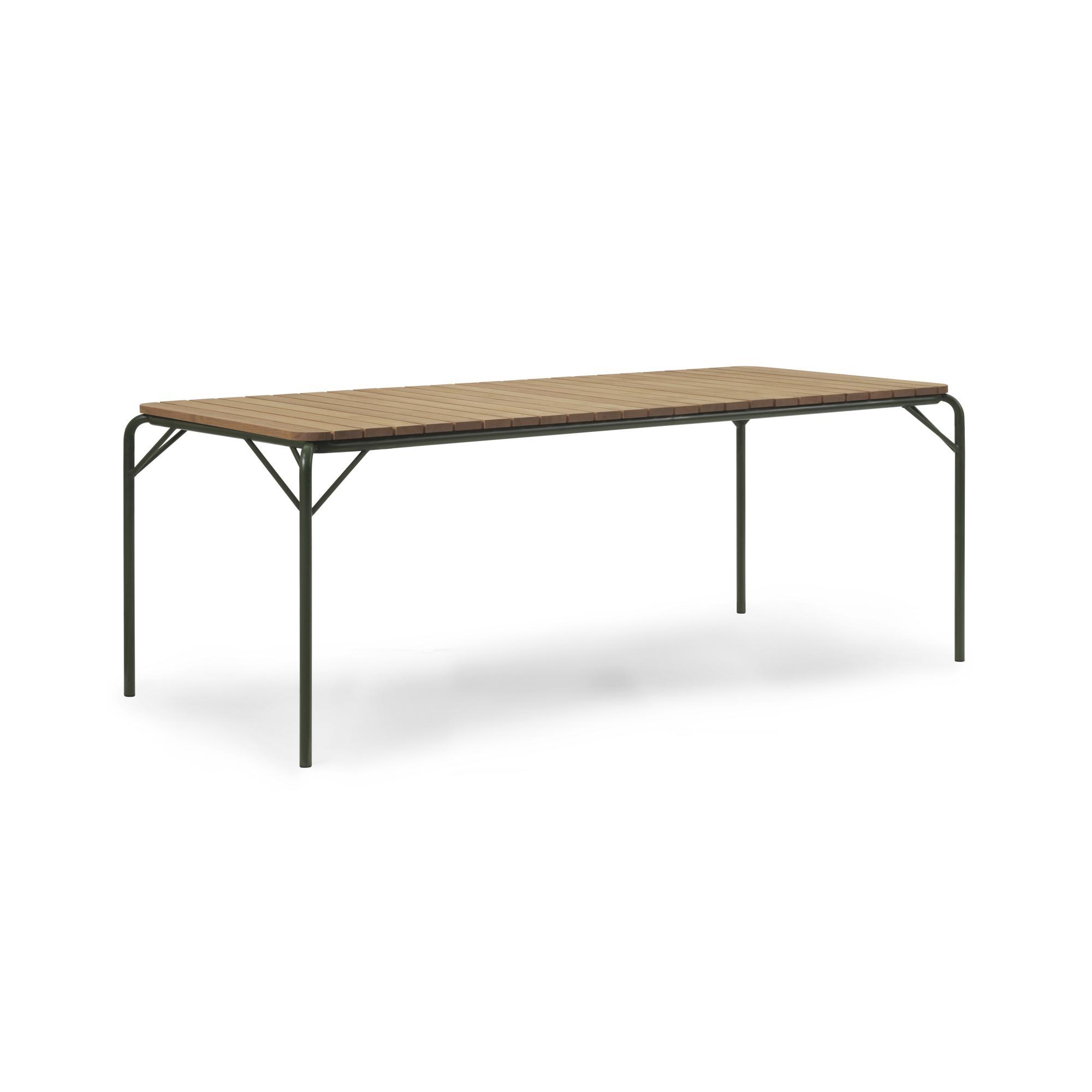 Normann Copenhagen Vig ruokapöytä 90 x 200 cm tummanvihreä/robinia