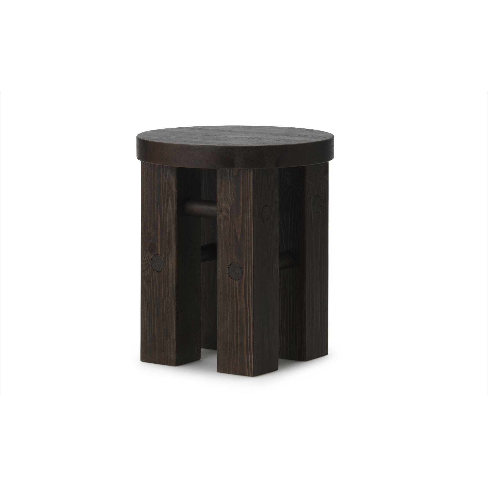 Normann Copenhagen Tabouret en Pin Marron Brun