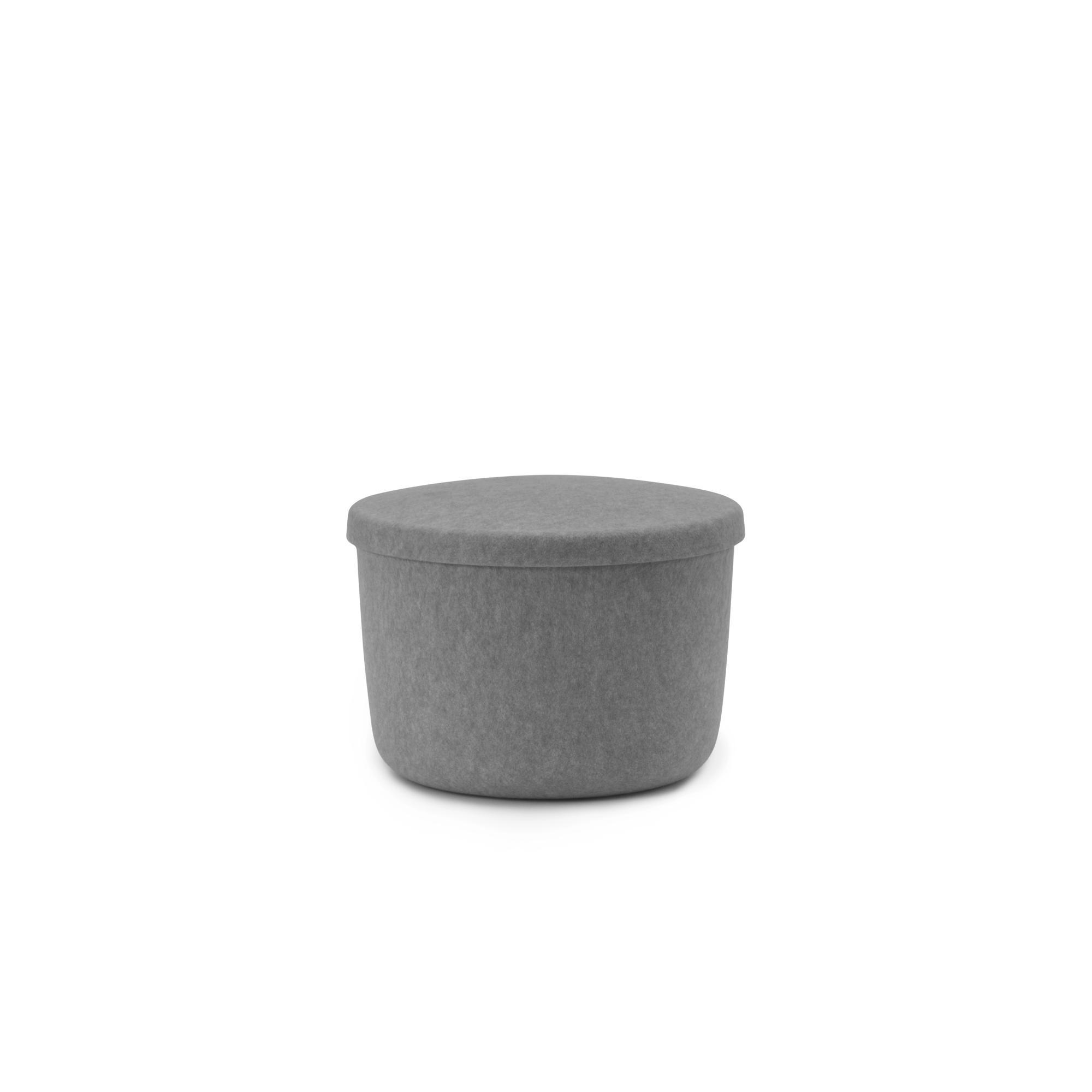 Normann Copenhagen Hide Storage Pouf Small Gray