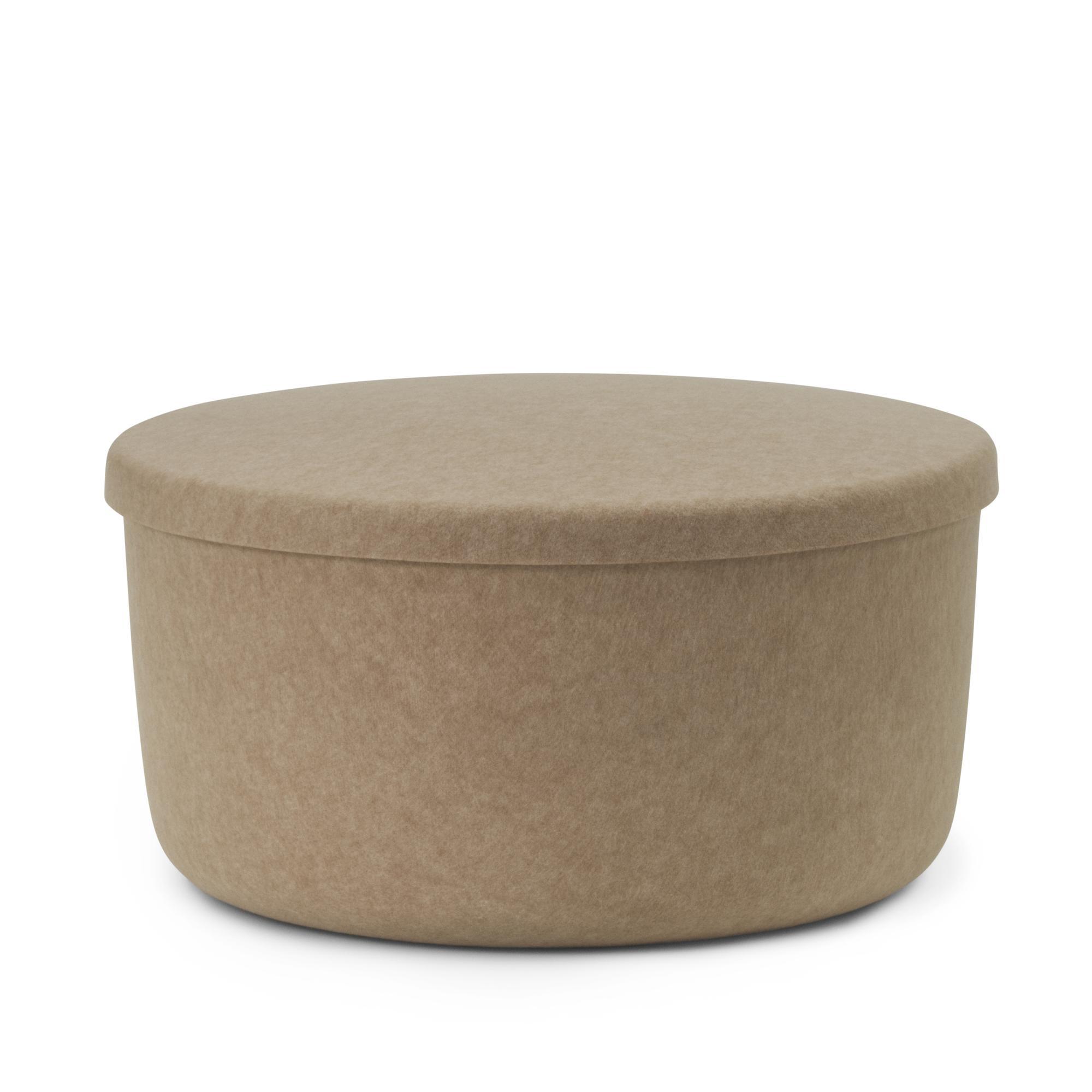 Normann Copenhagen Hide Storage Pouf Large Sand