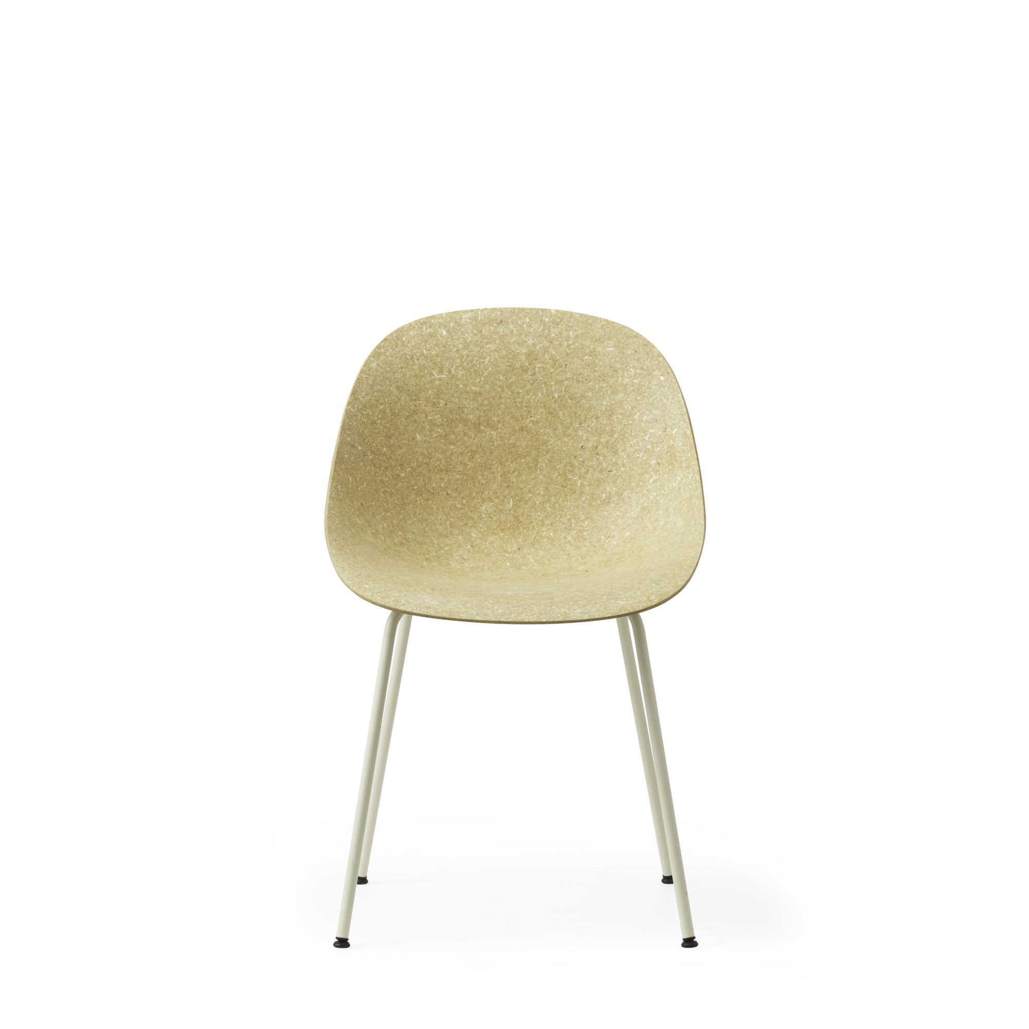 Normann Copenhagen Matt Dining Chair Cream/ Steel/Hemp