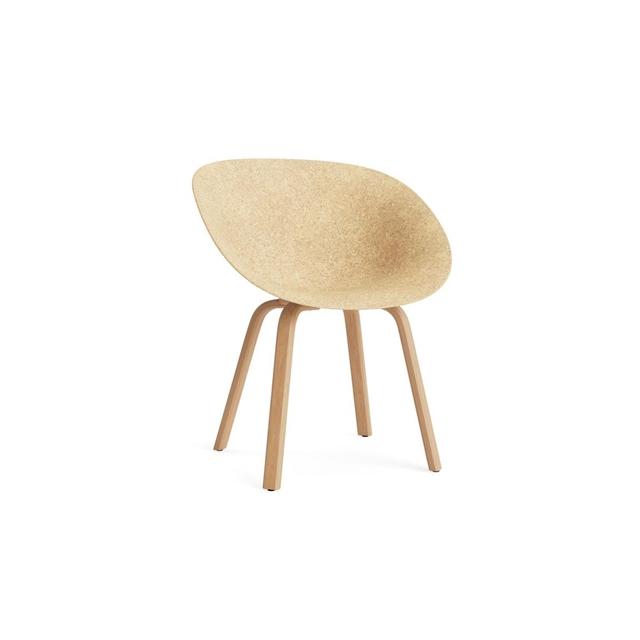 Matt Dining Chair With Armrests Hemp