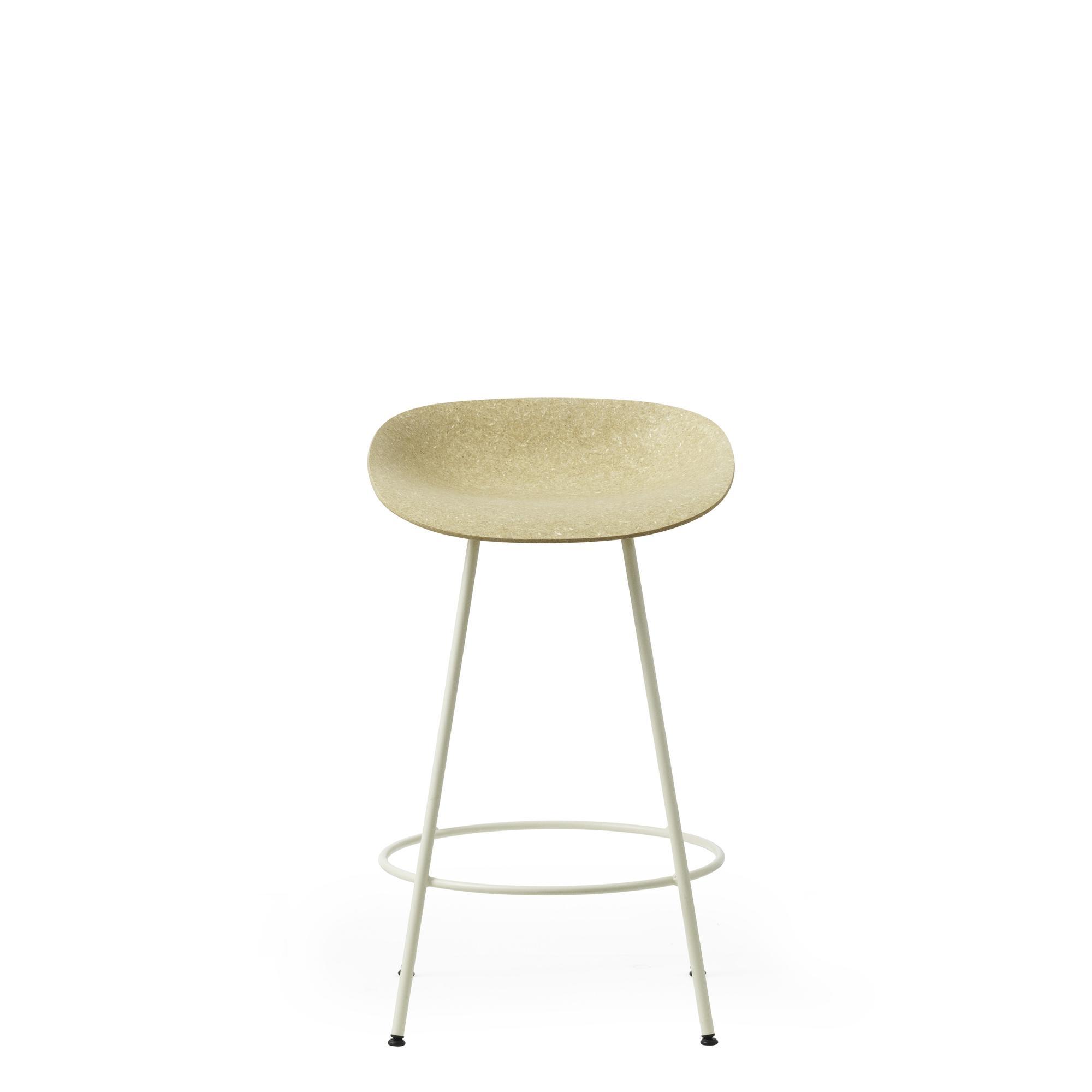 Normann Copenhagen Mat Barstool 65 cm kerma/teräs/hamppu