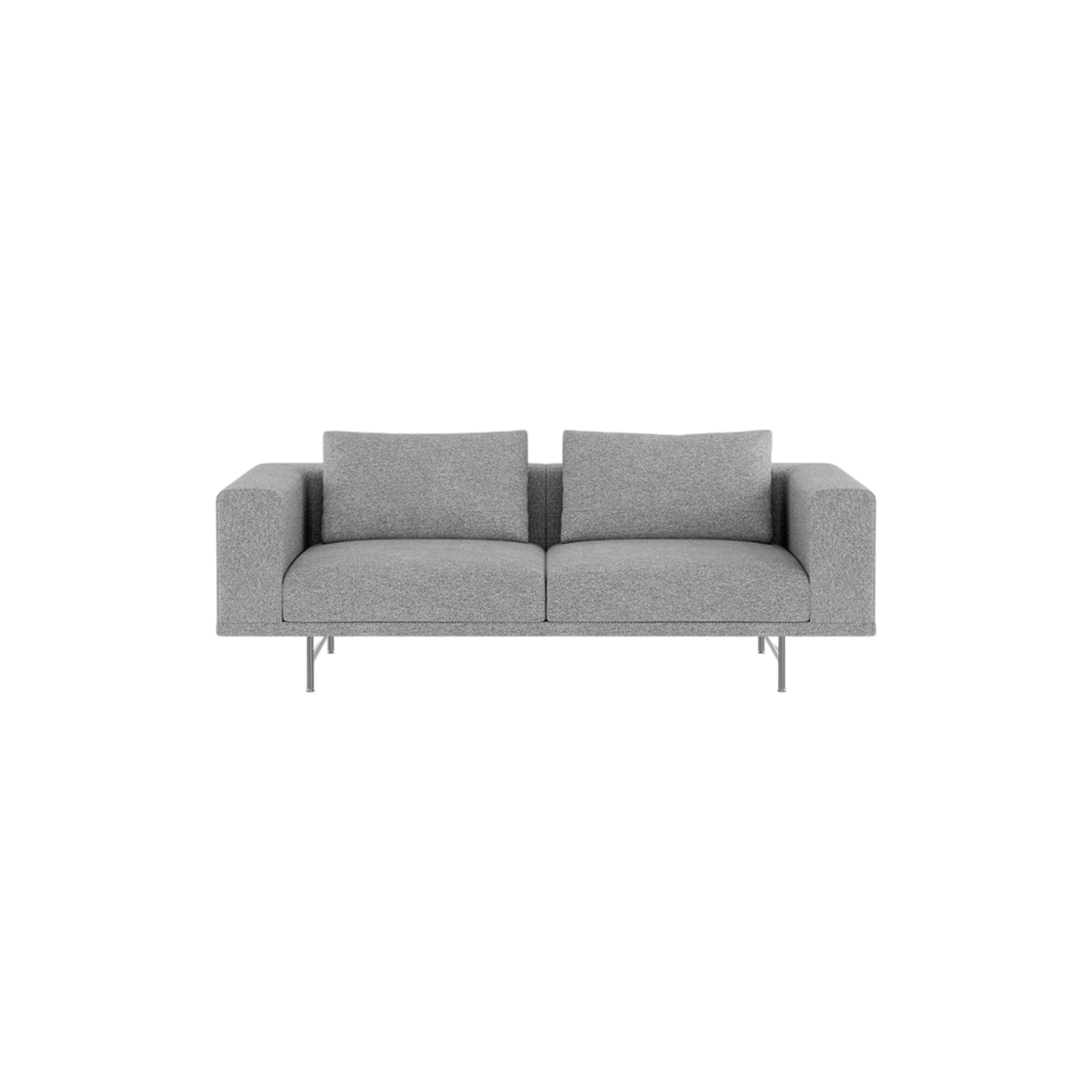 Sofa Dwuosobowa Vipp Loft Brook Gray Melange/Stal Nierdzewna