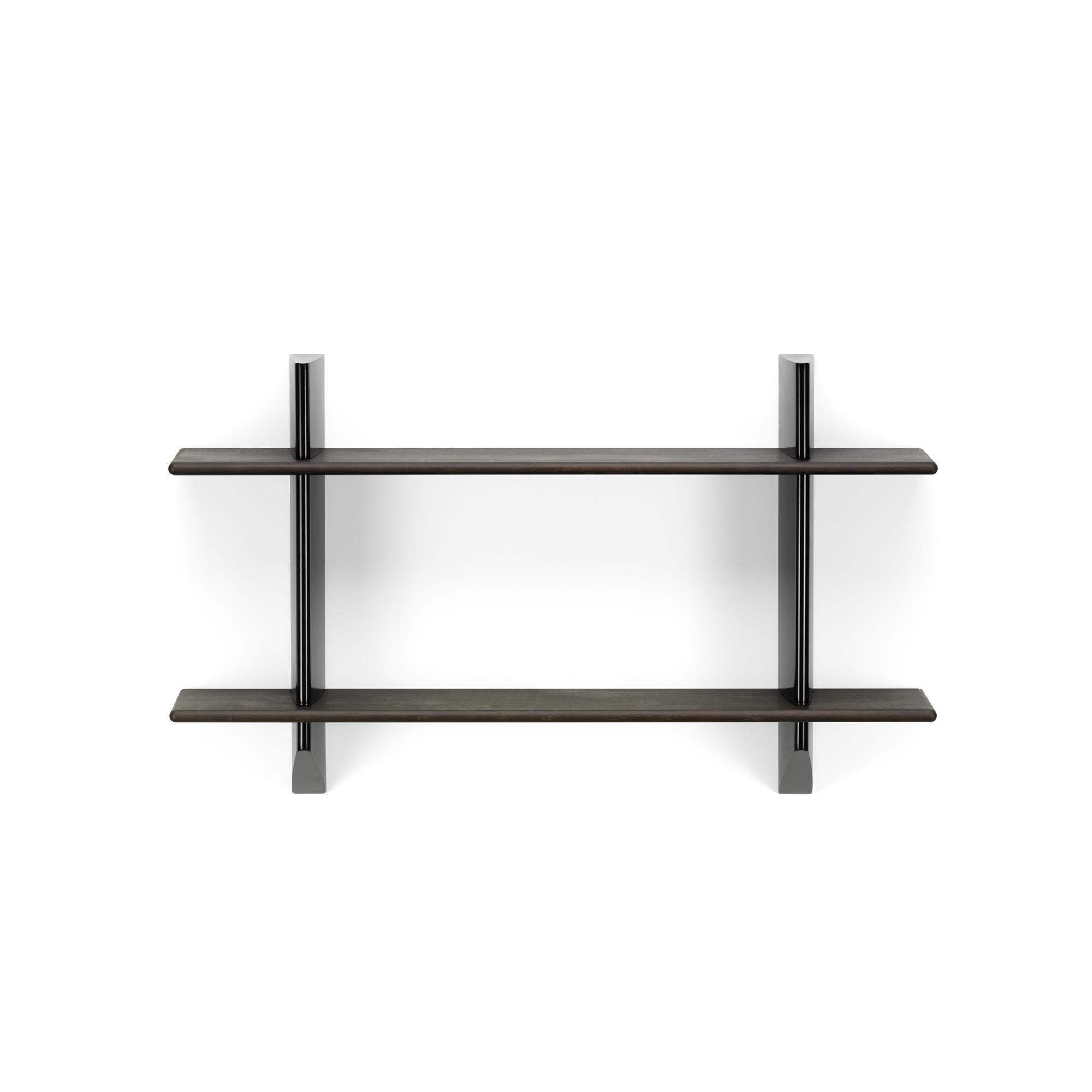 Vitra Rayonnage seinämaalauskirjahylly Deep Black/Dark Oak