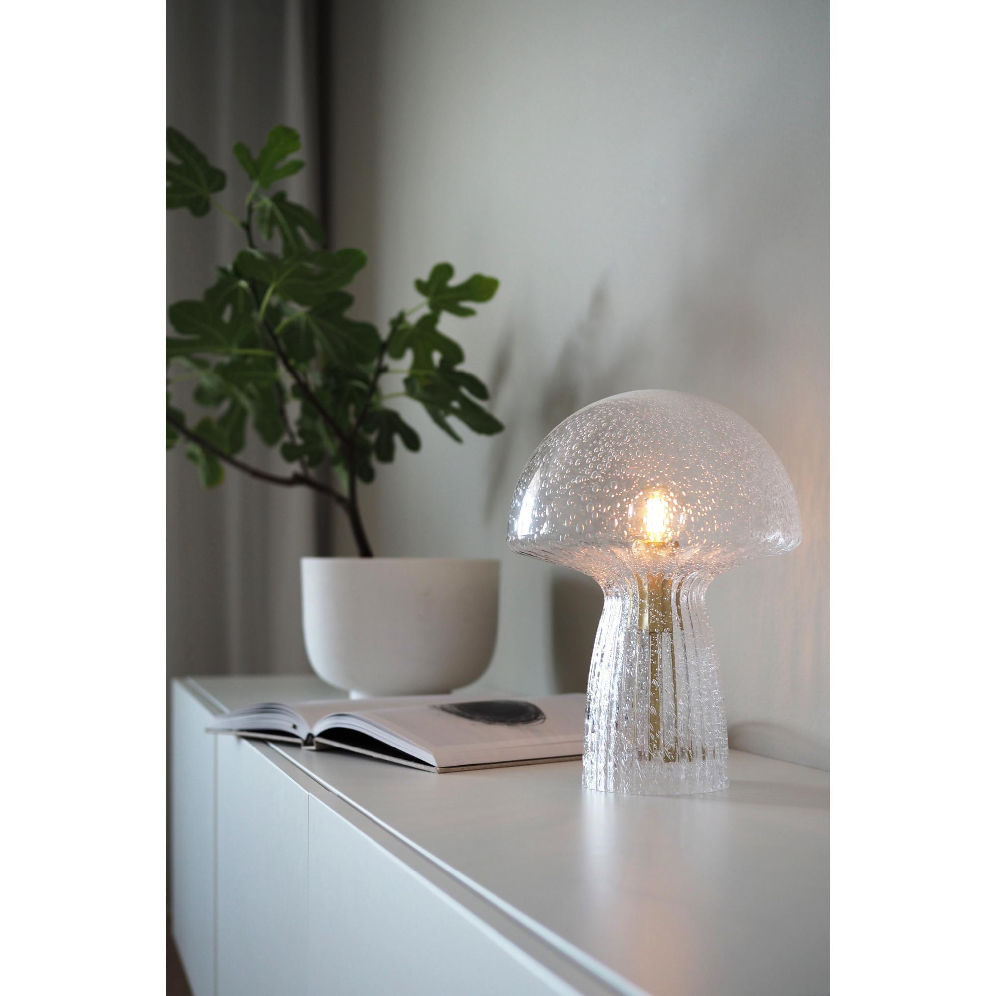 Zending Mok gelei Globen Lighting Fungo 22 Table Lamp Special Edition Clear