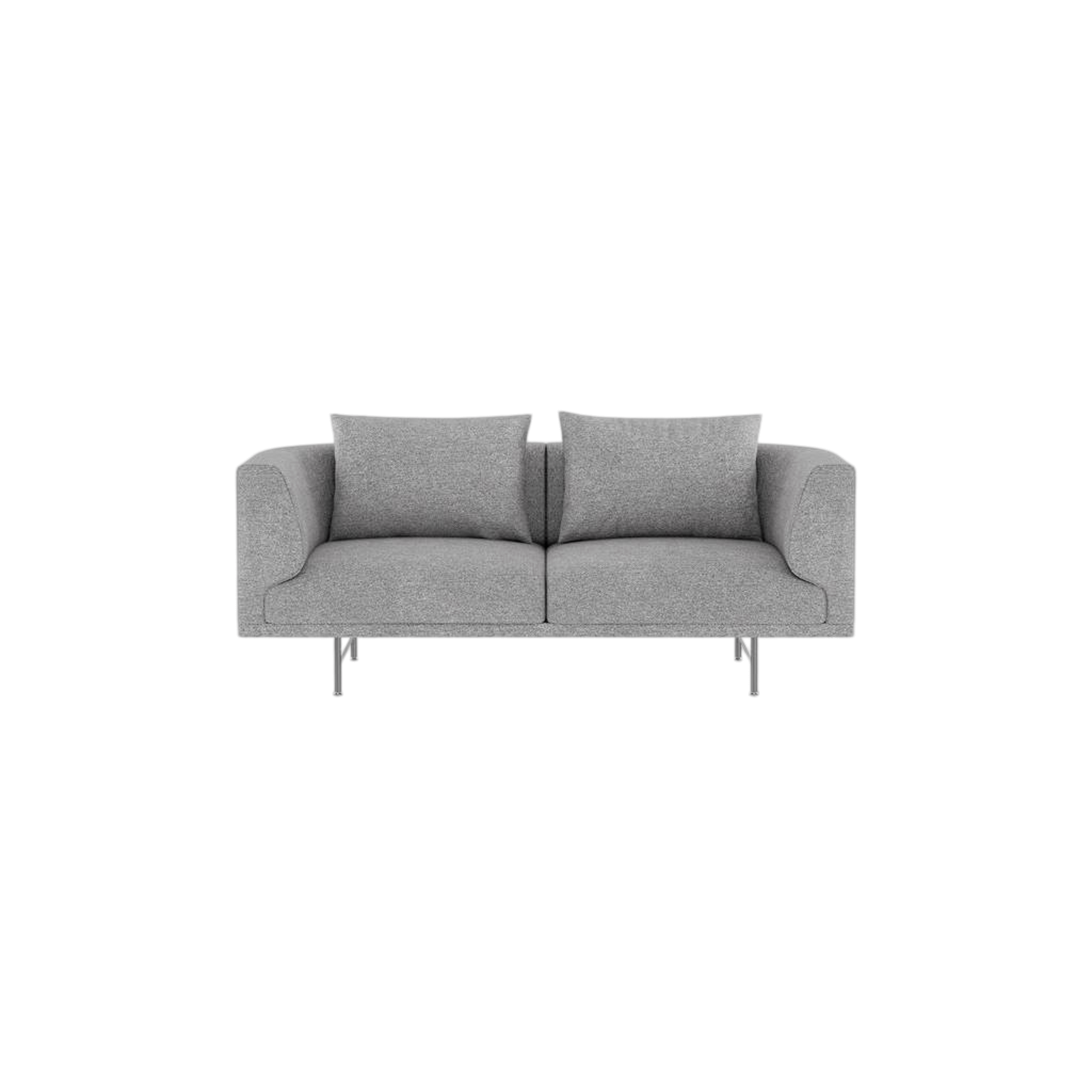 Sofa Dwuosobowa Vipp Chimney Brook Gray Melange/Stal Nierdzewna