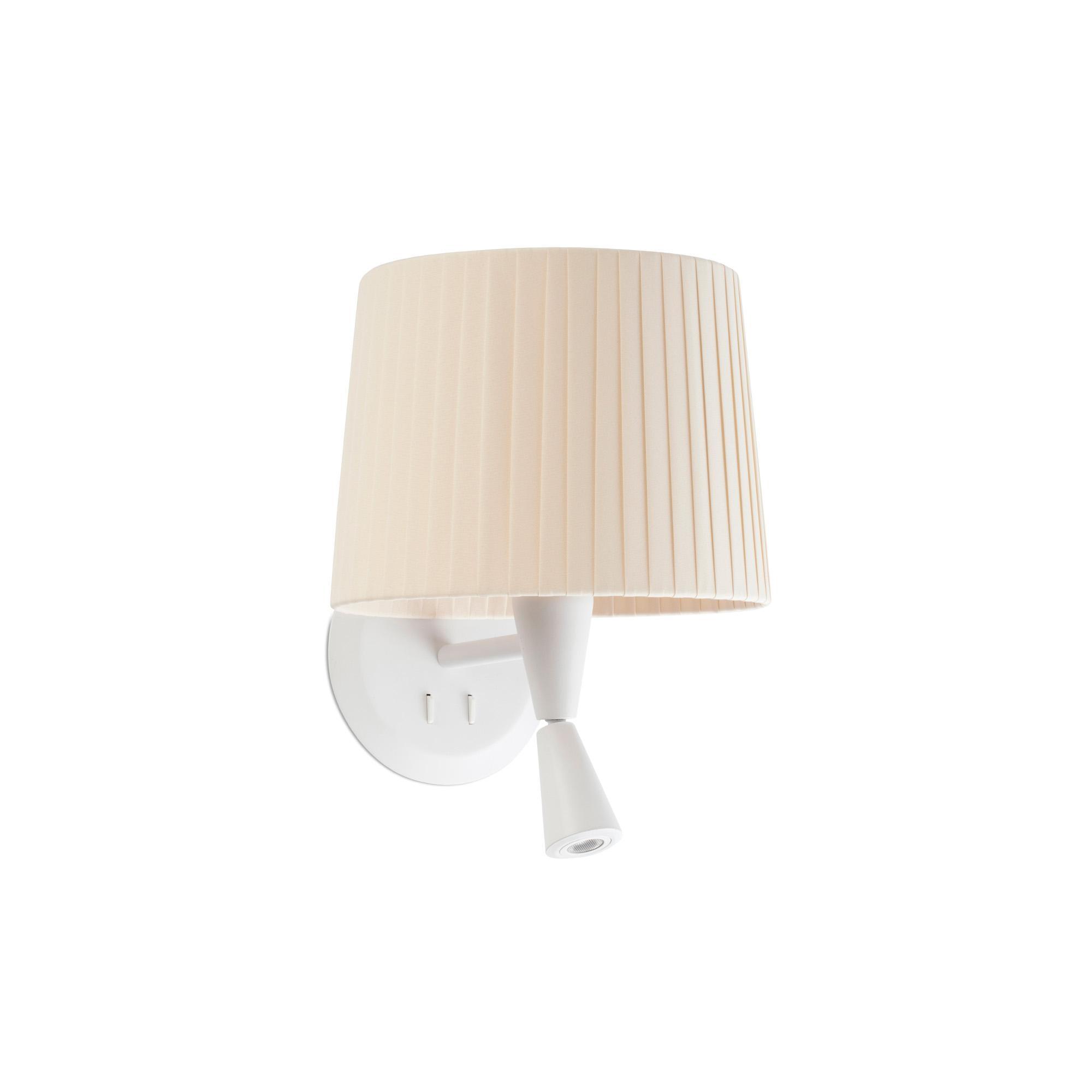 Faro SAMBA Wandlamp Mat Wit/ Beige