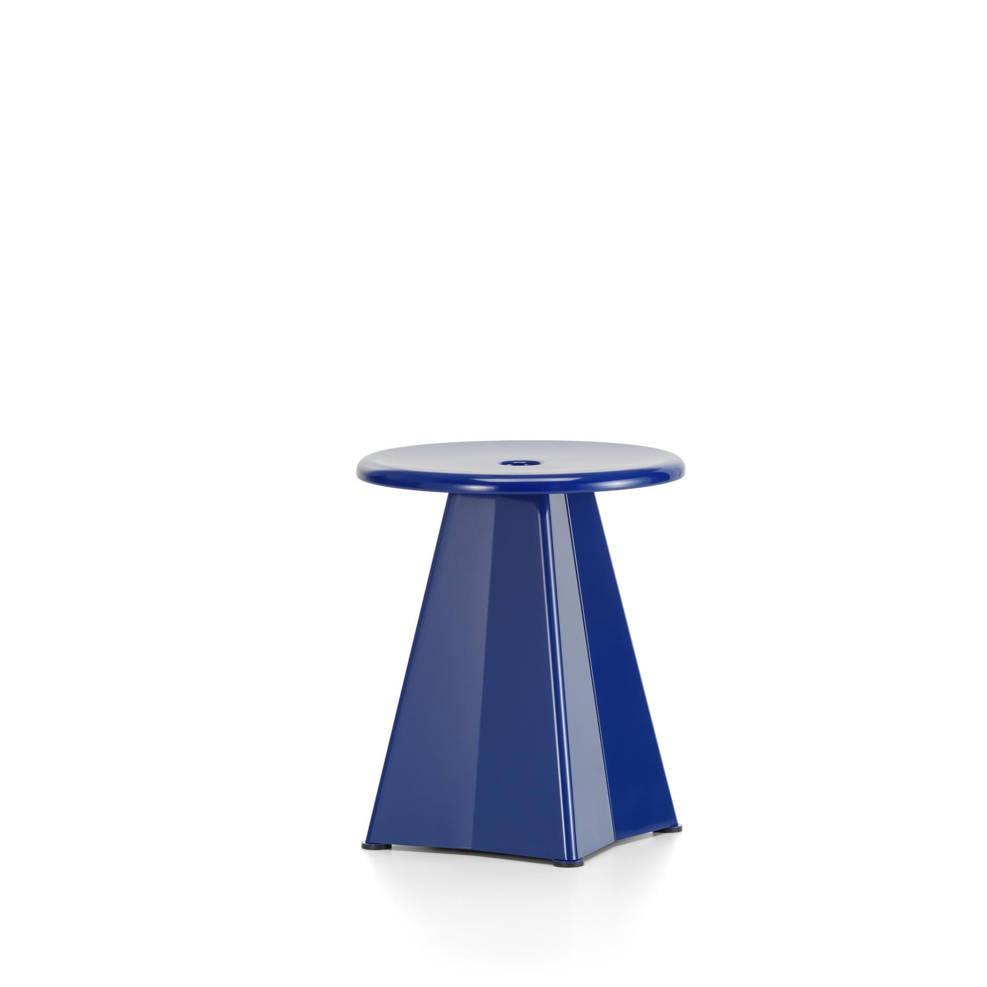 Vitra Tabouret Métallique -jakkara Prouvé Bleu Marcoule