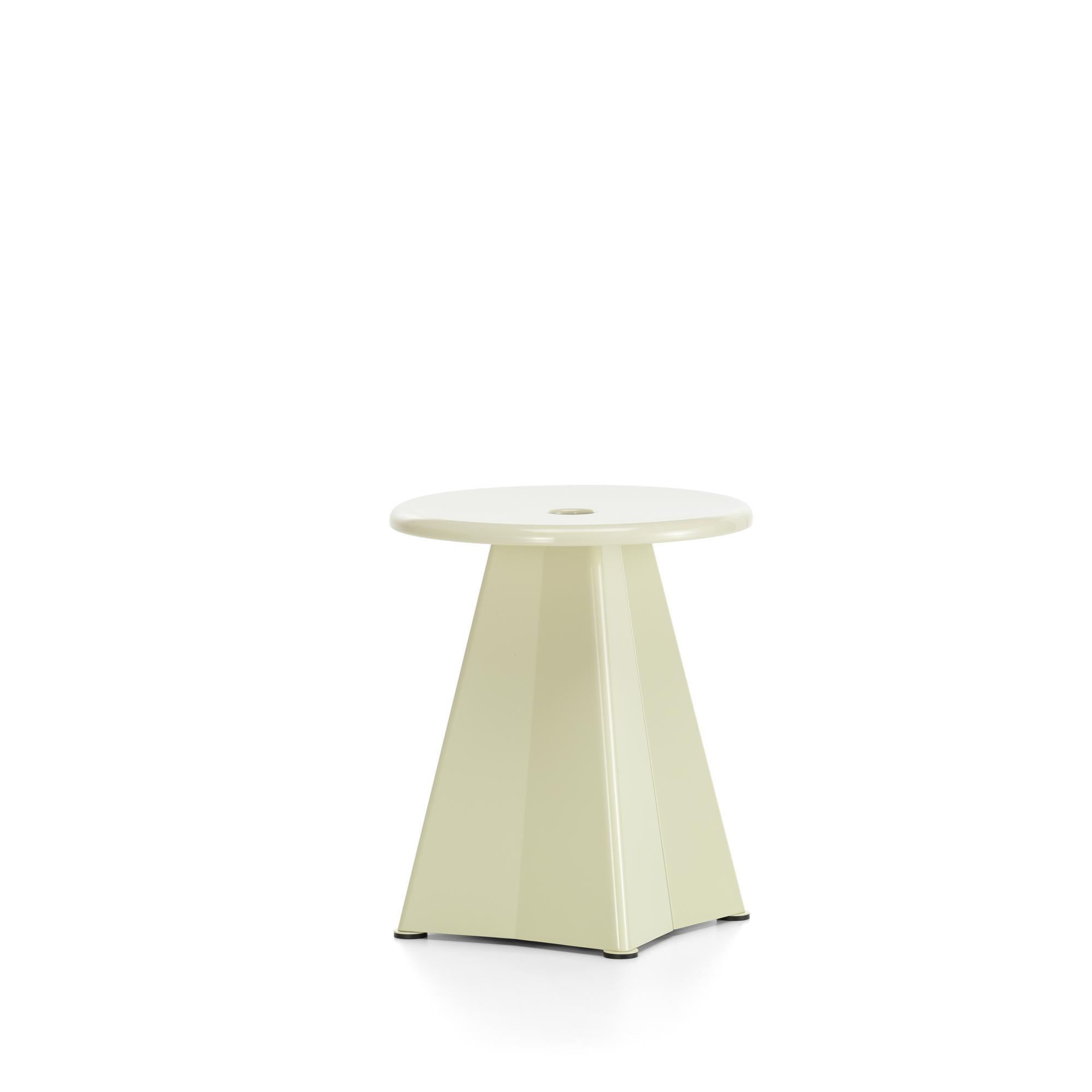 Vitra Tabouret Métallique Stool Prouvé Blanc Colombe