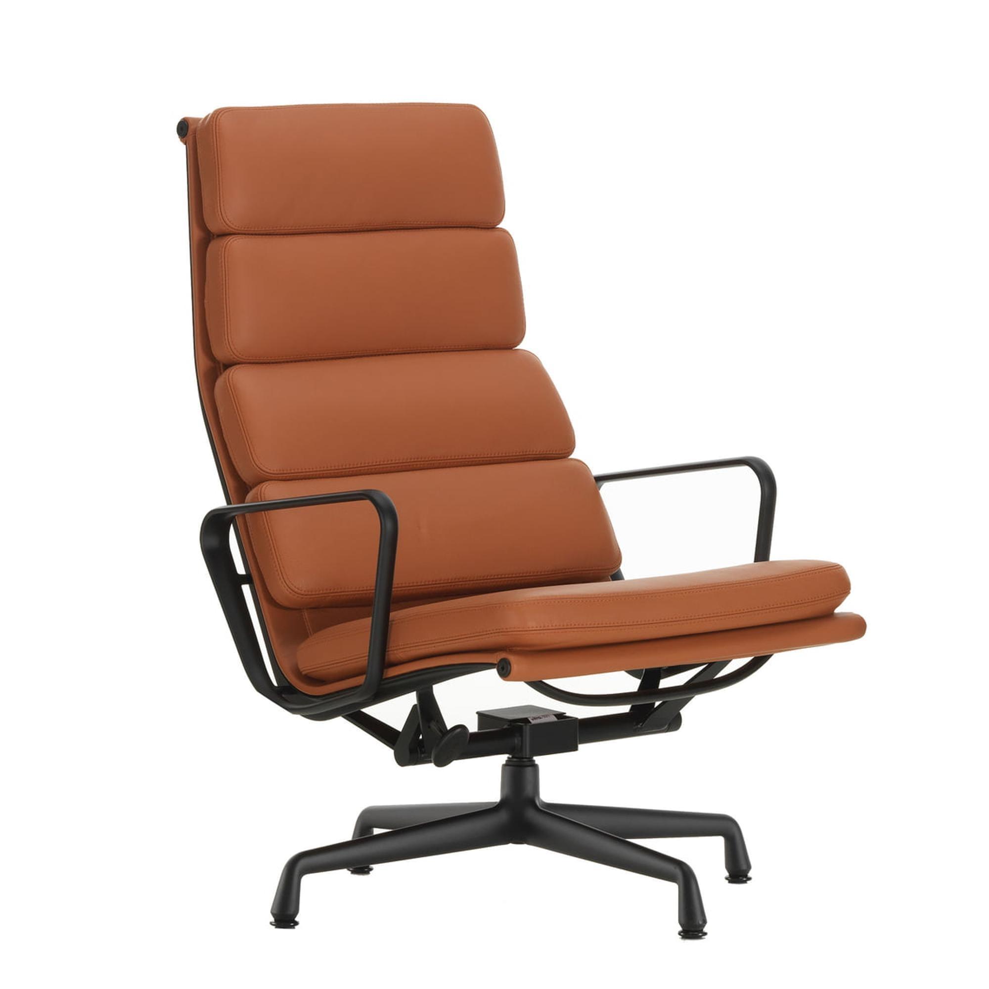 Vitra Soft Pad EA 222 Bürostuhl mit Drehgelenk Cognac