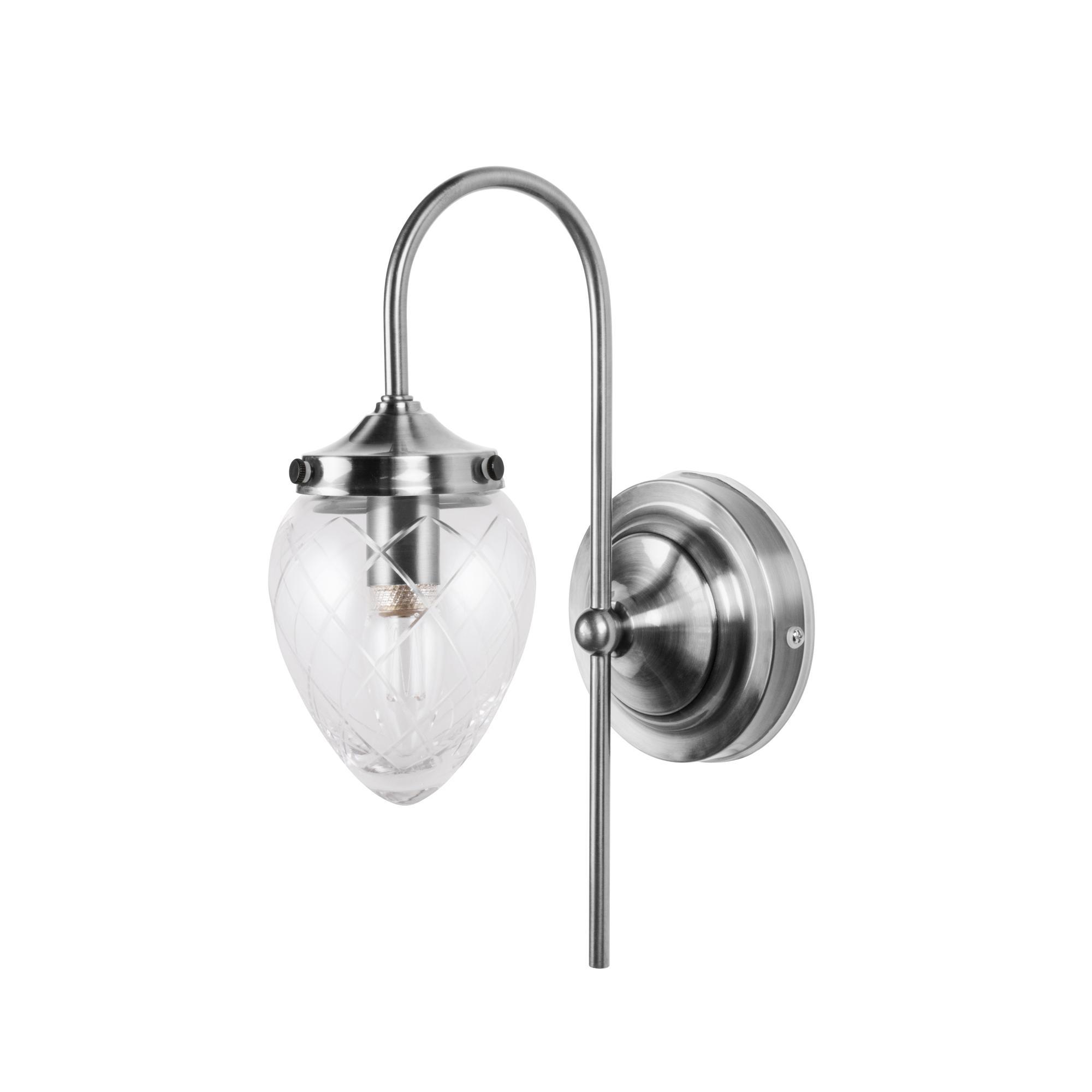 Globen Lighting Juni Wandlamp Antiek Staal/ Helder