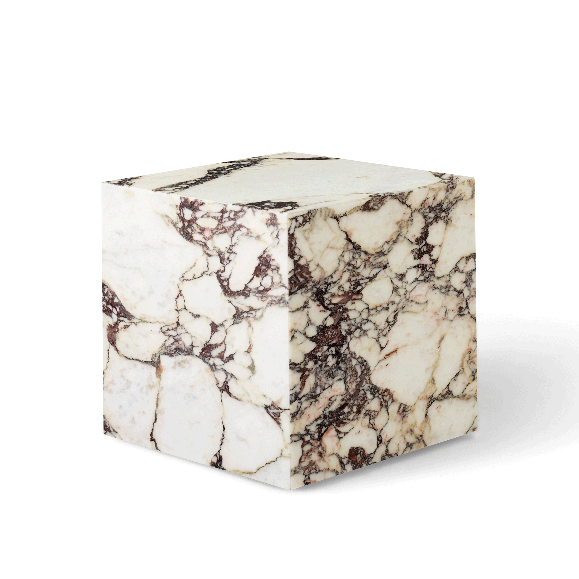 Audo Plinth sohvapöytä Cubic Calacatta Viola Marble