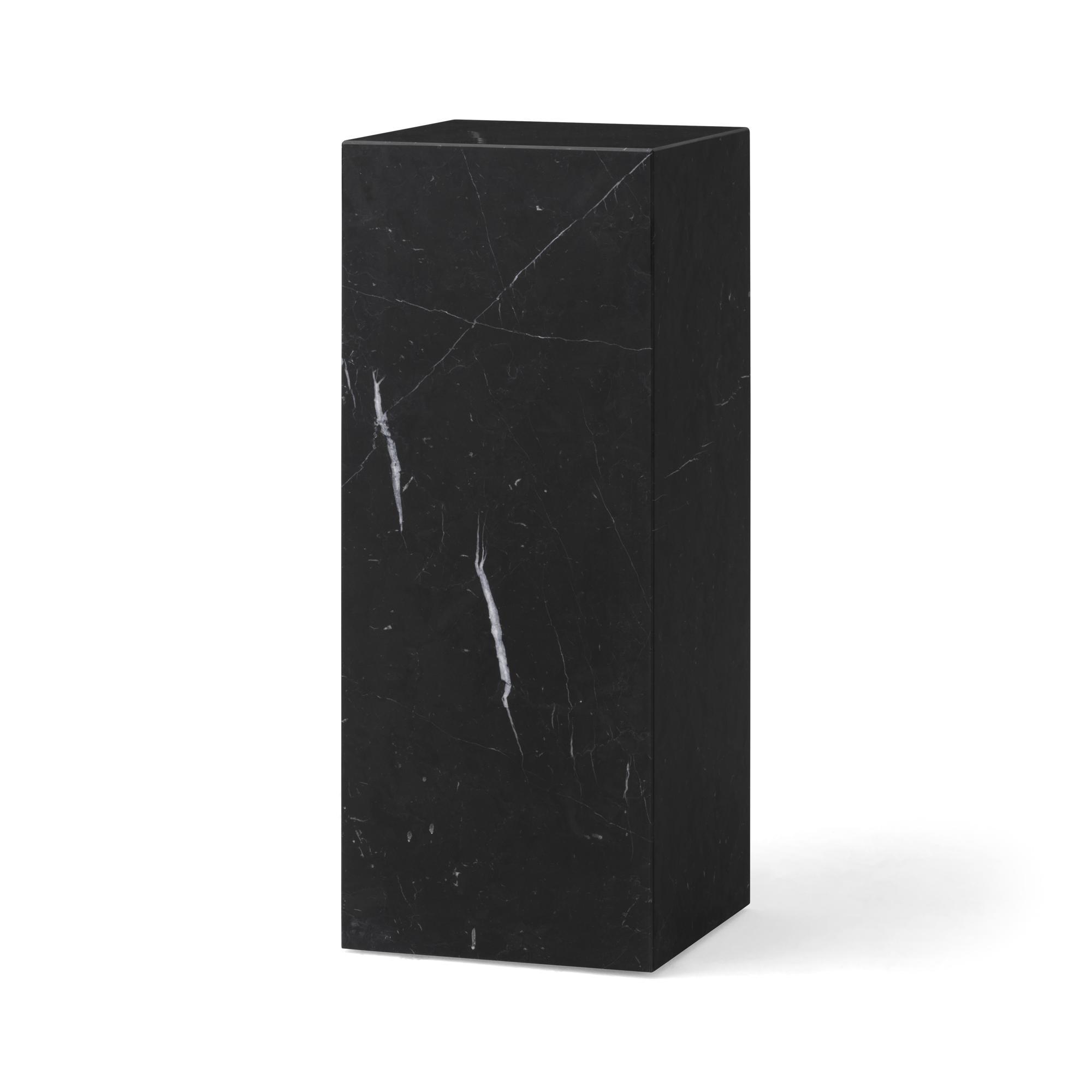 Audo Plinth Pedestal Nero Marquina Marble