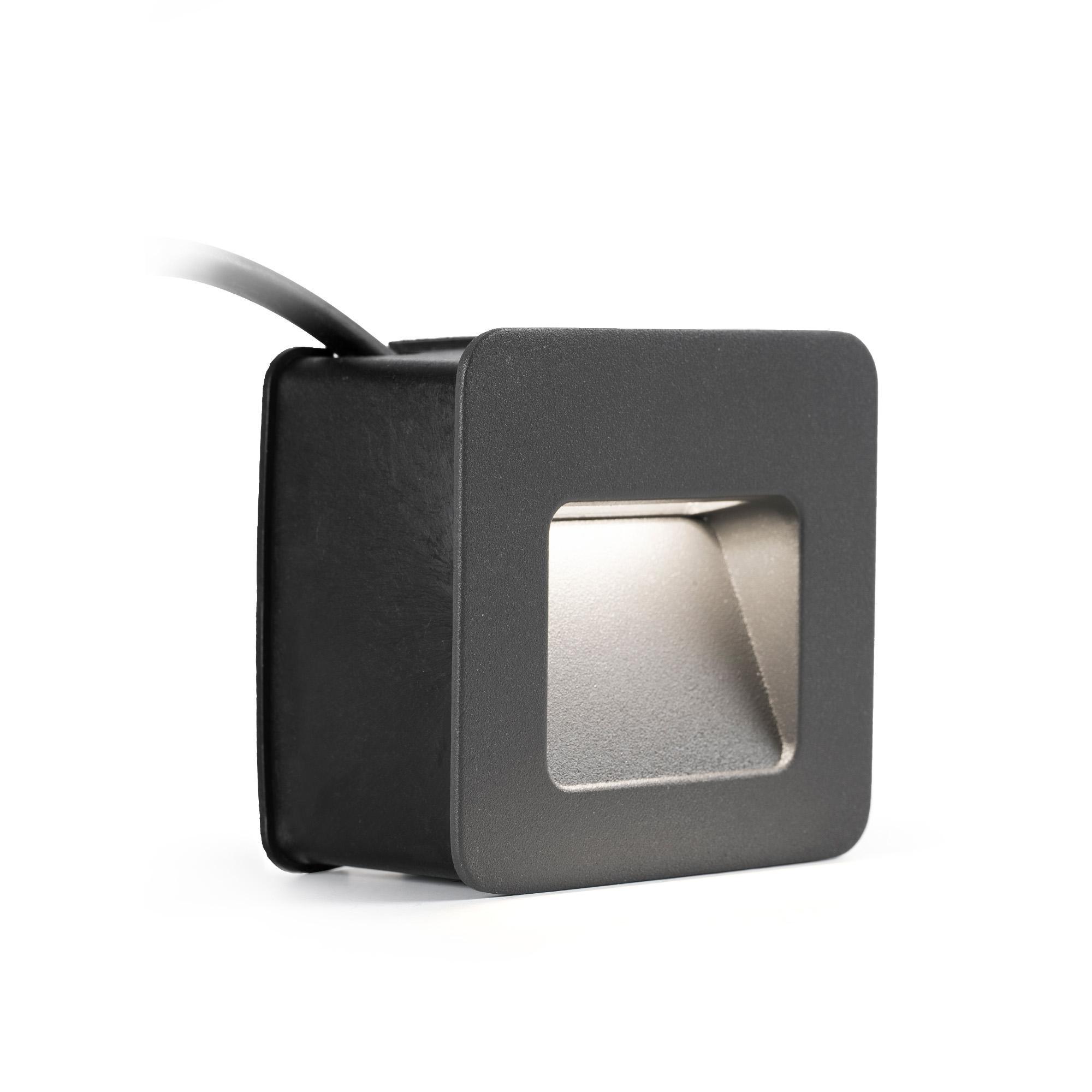 Faro NASE SQ Recessed Outdoor Lamp Dark Gray