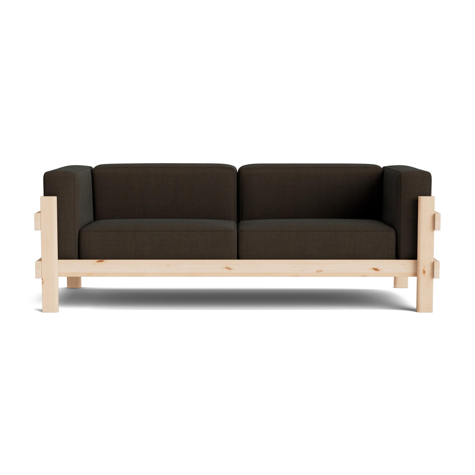 Normann Copenhagen Kube 3-Seater Sofa Fyrretræ/Remix 356