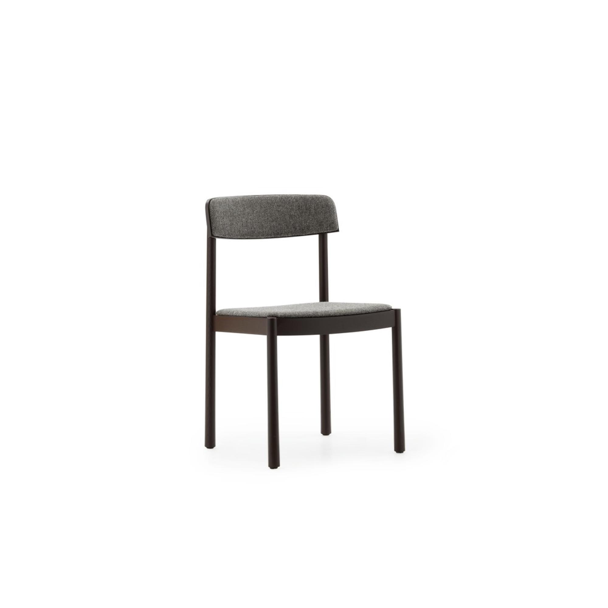 Normann Copenhagen Timb Chaise de salle à manger rembourrée Brun/ Hallingdal 368