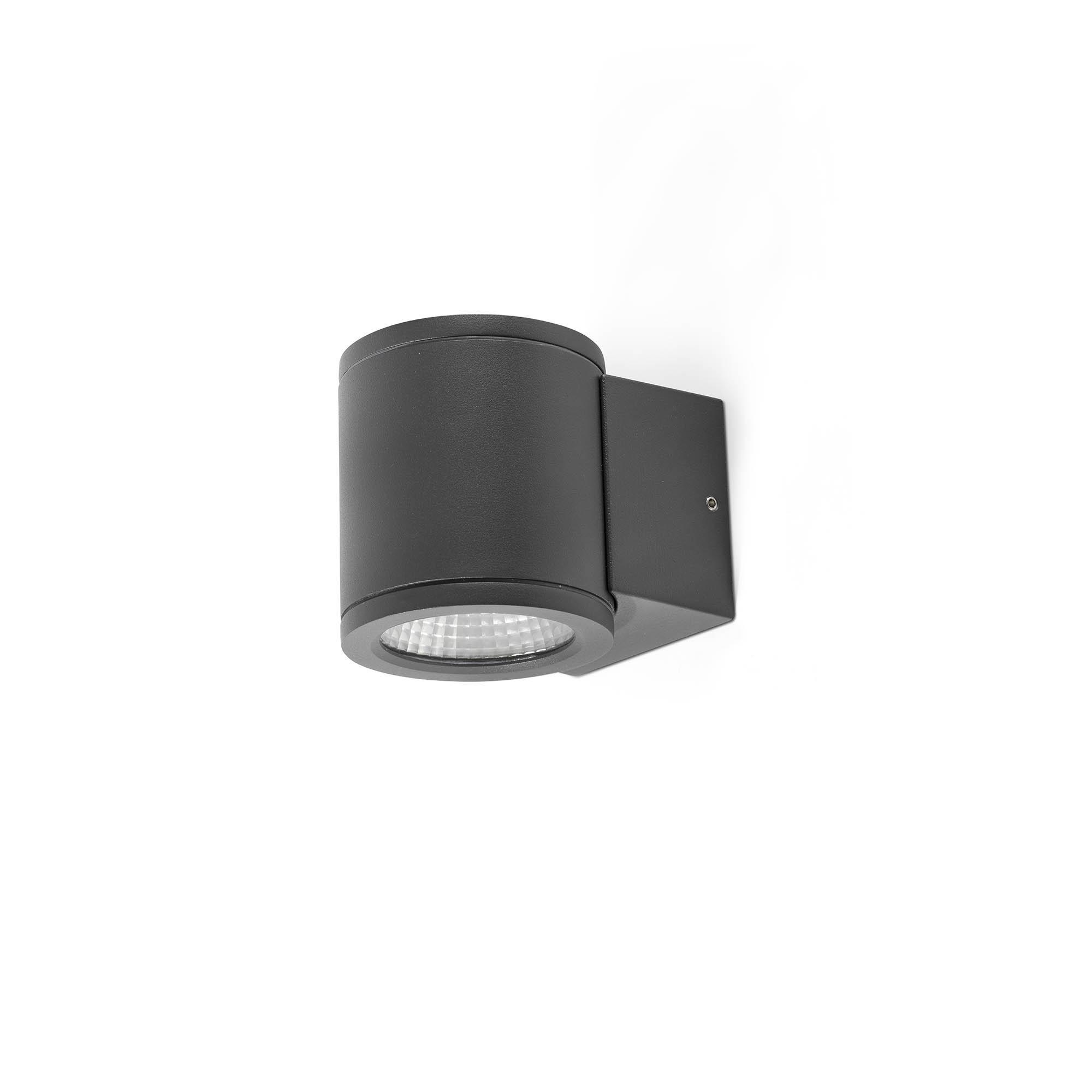 Faro TOND 1L Wandlamp Donkergrijs