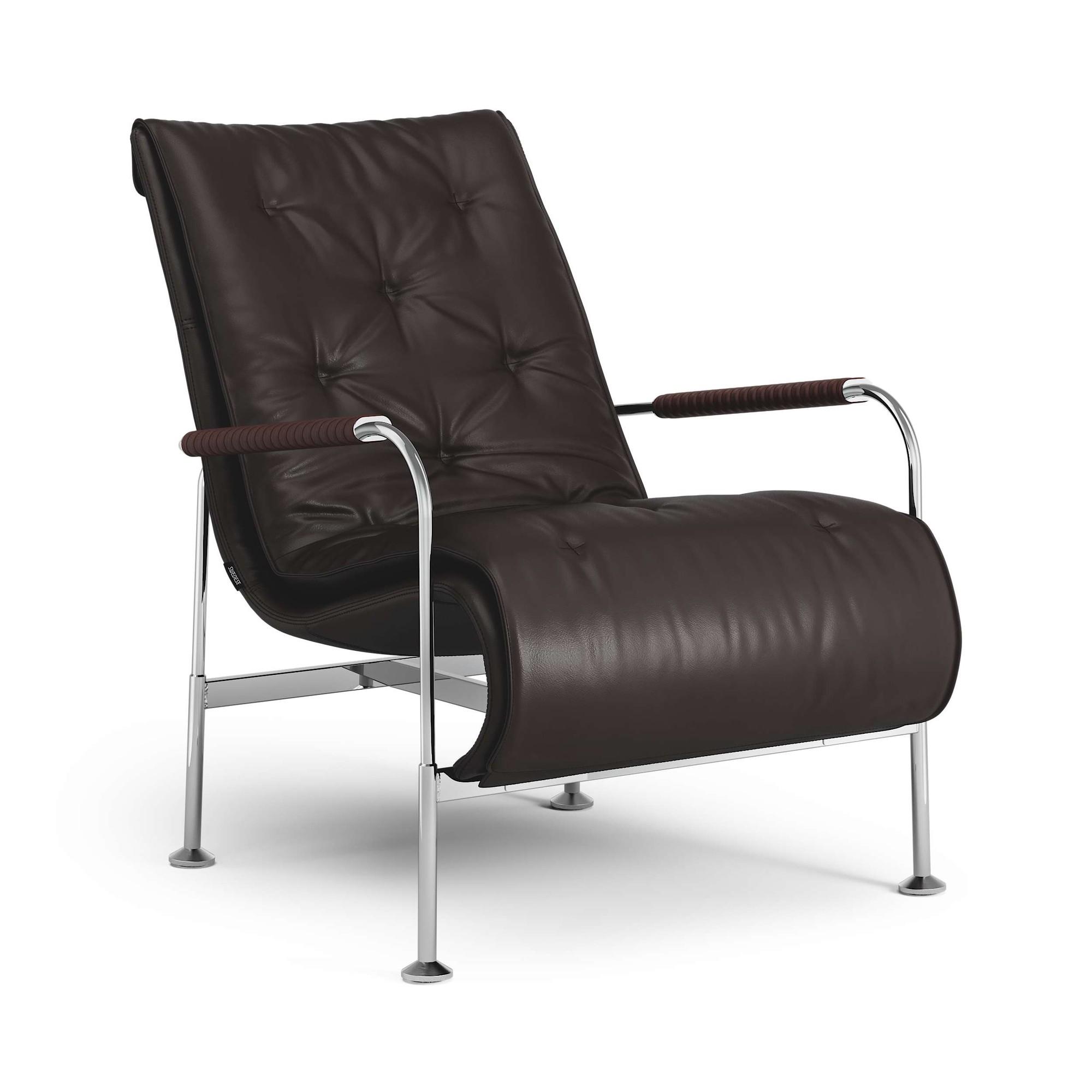 Sillón Swedese Serpentine Cromo/Elmo Soft 93068/Tabaco 8697