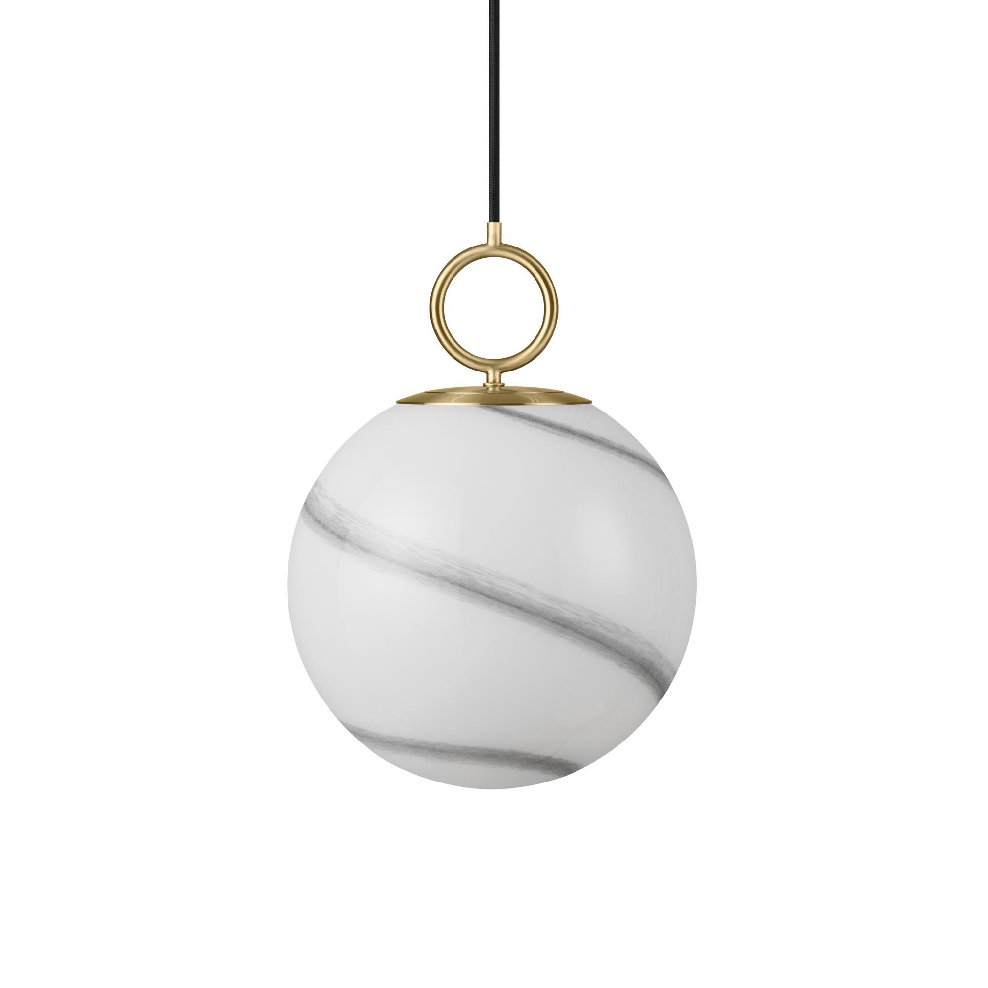 Halo Design Stockholm Lampa Wisząca Ø25 Marmurowo-szara