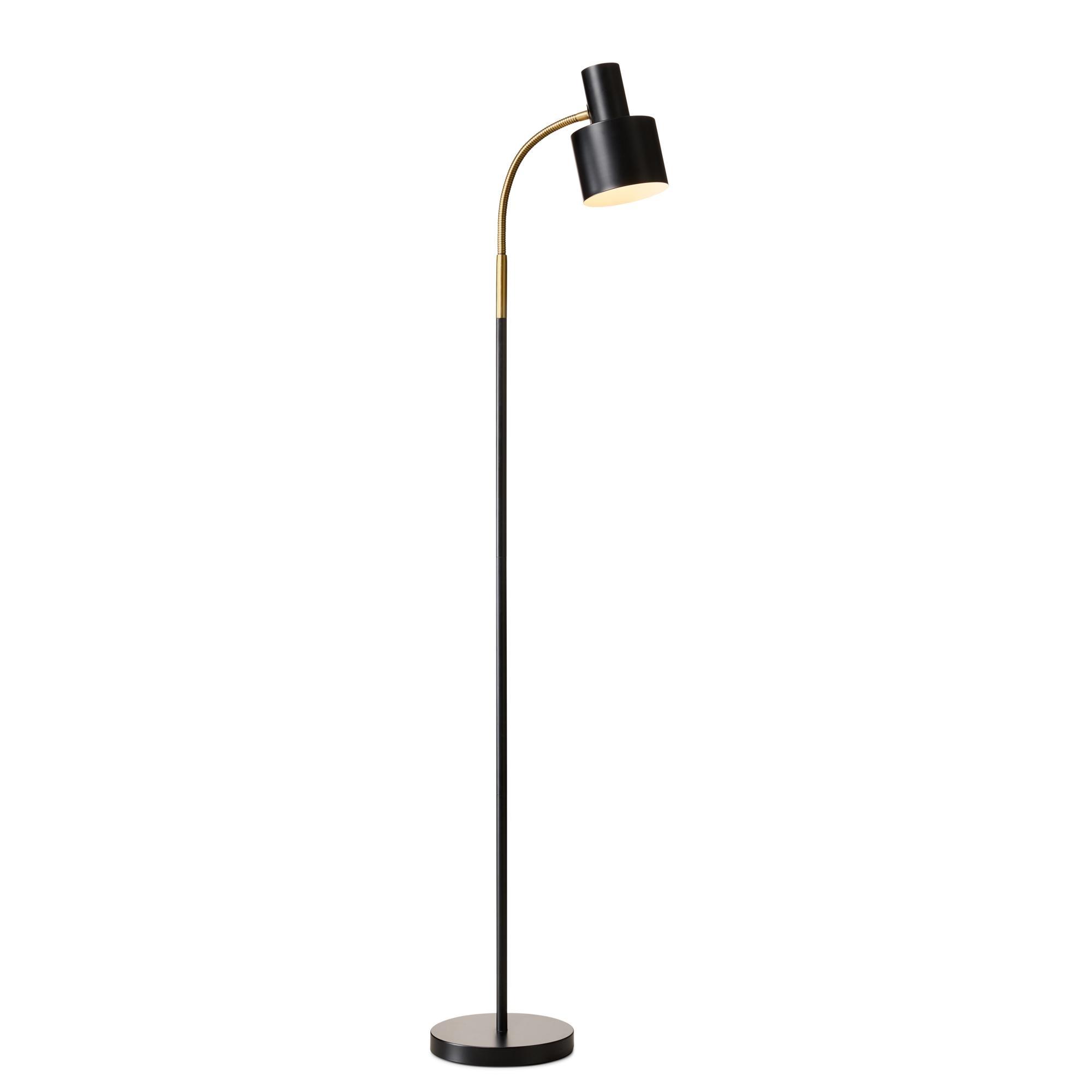 Lampada da terra Halo Design Vogue Nero