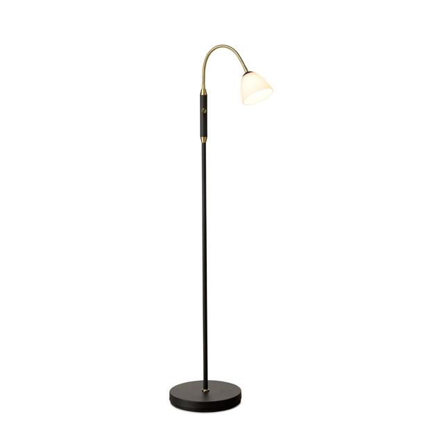 Halo Design Lucid Gulvlampe 1-arms LED Opal Antikk