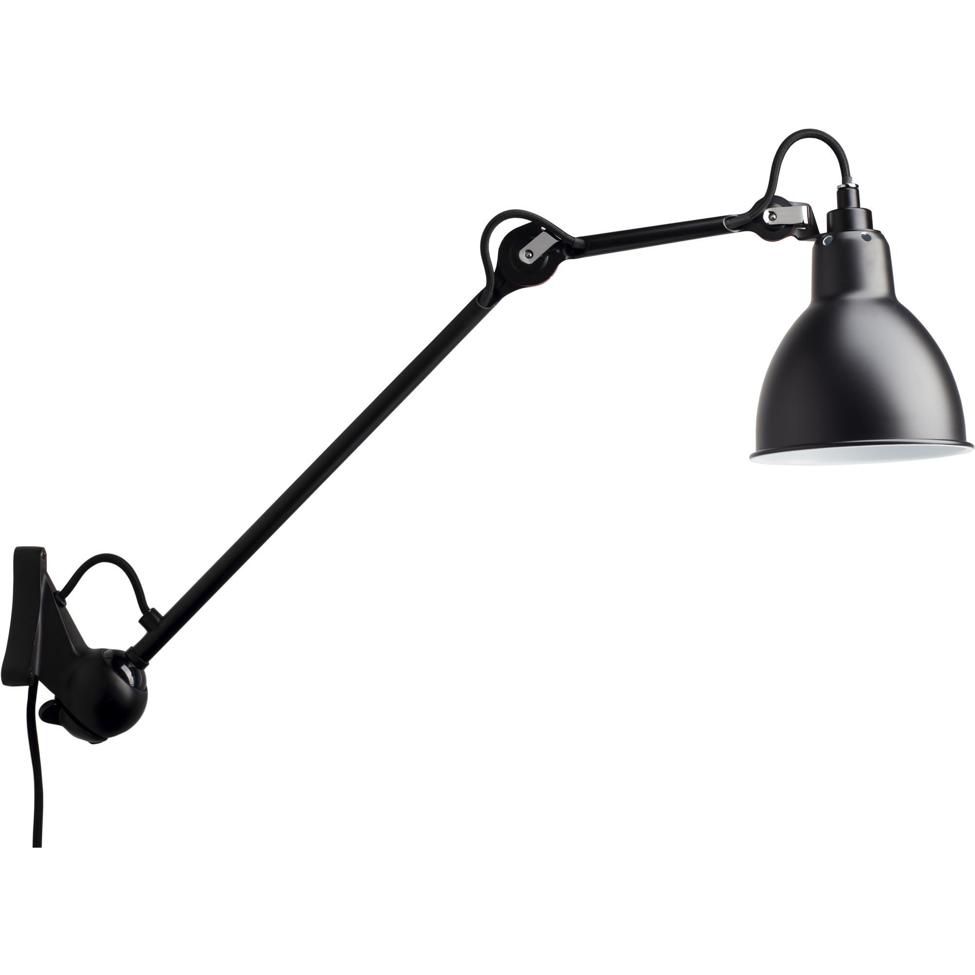 Lampe Gras N222 Applique Nero Opaco