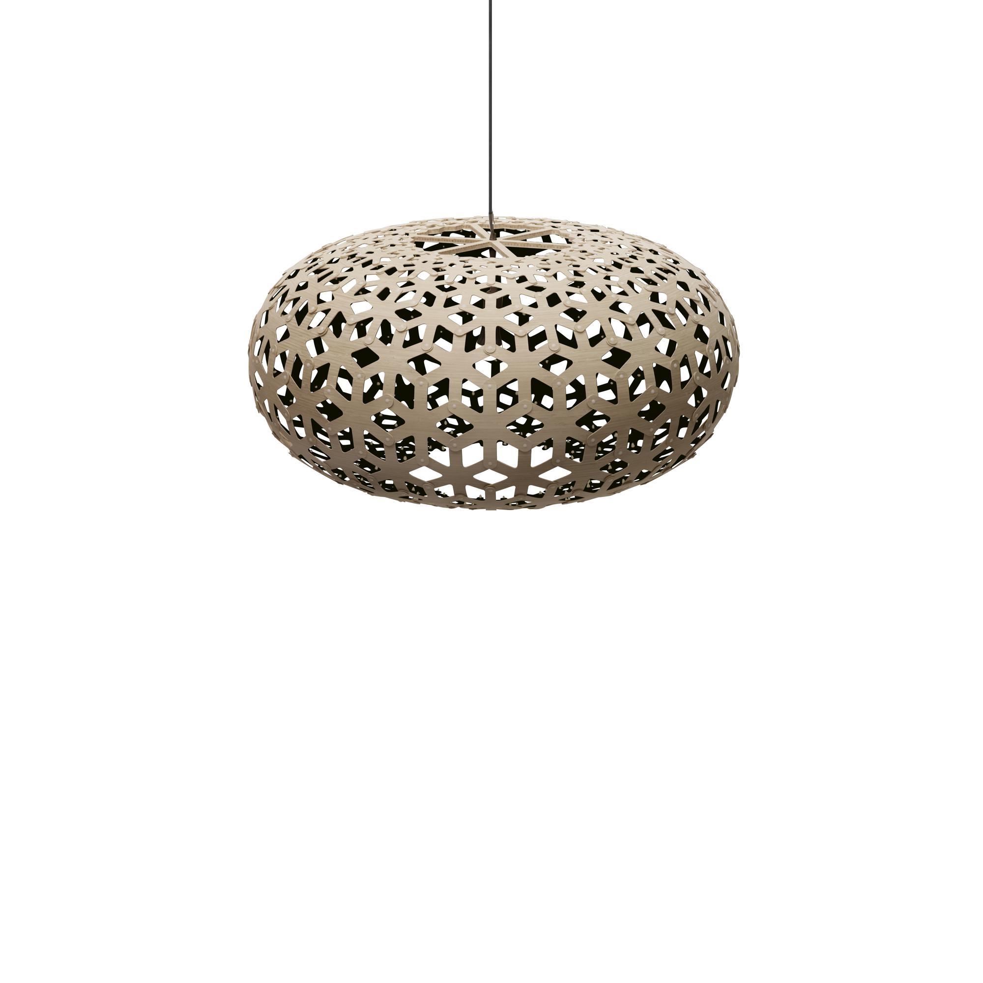 Lampa Wisząca David Trubridge Snowflake Ø80 Czarny Wewnątrz