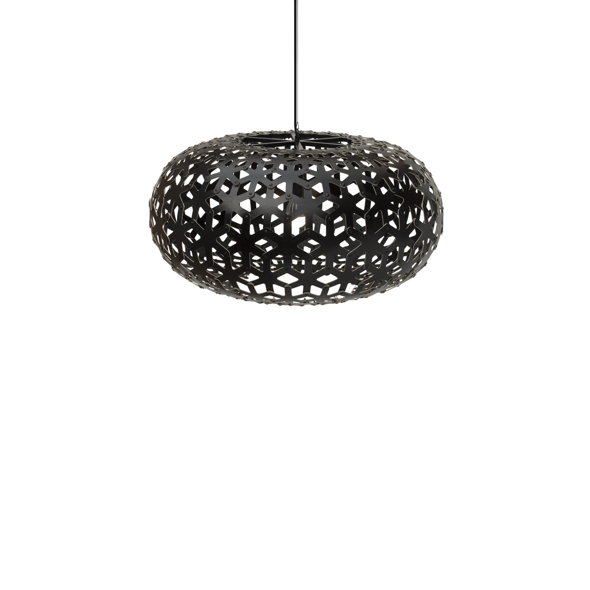 David Trubridge Snowflake Hanglamp Ø80 Zwart 2 Zijden