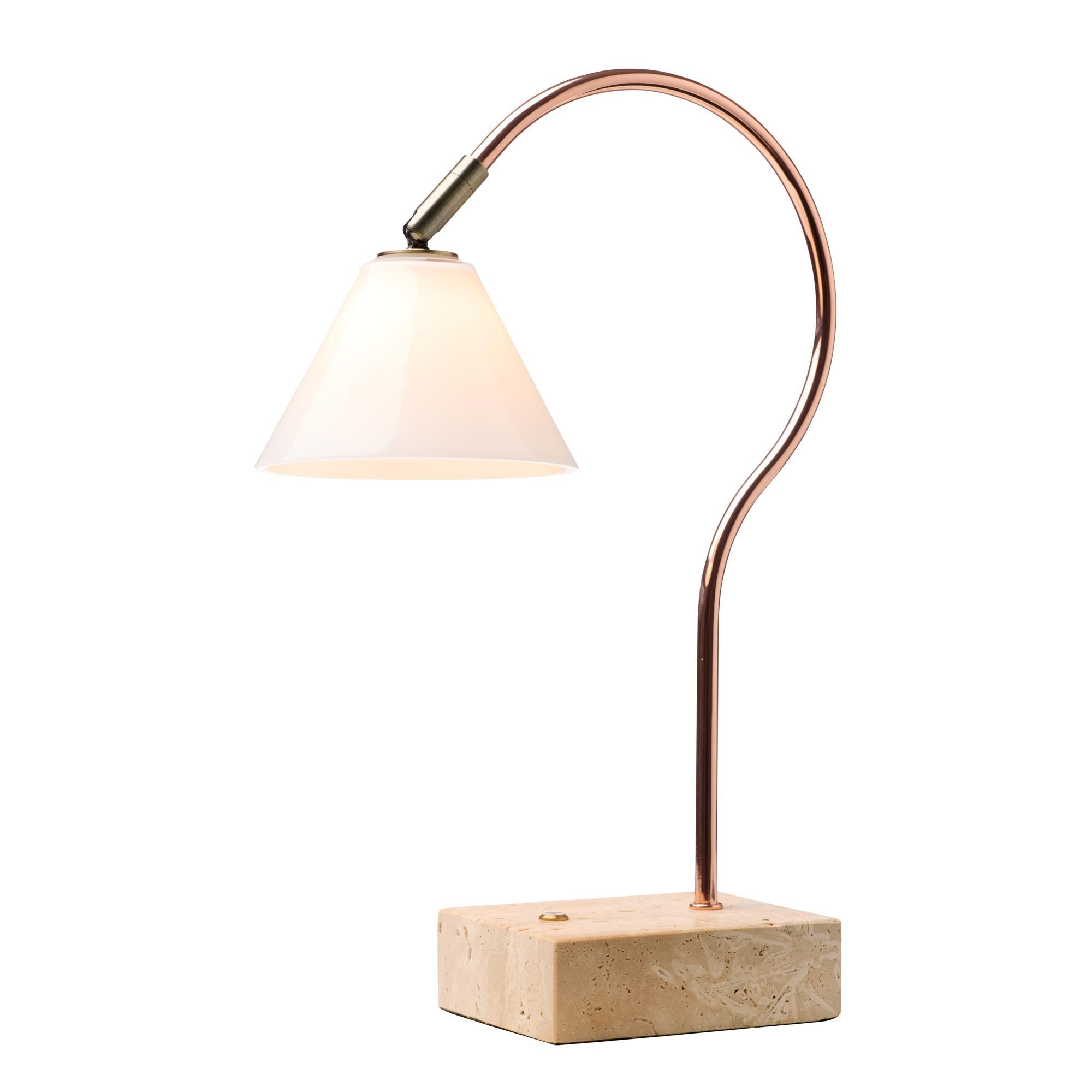 Halo Design Question Portable Lamp Copper/ Antique Brass/ Opal