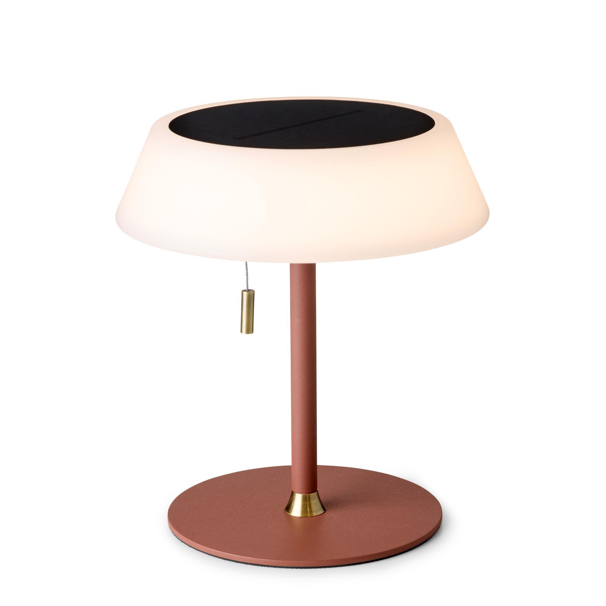 Lampada solare portatile Halo Design Terracotta