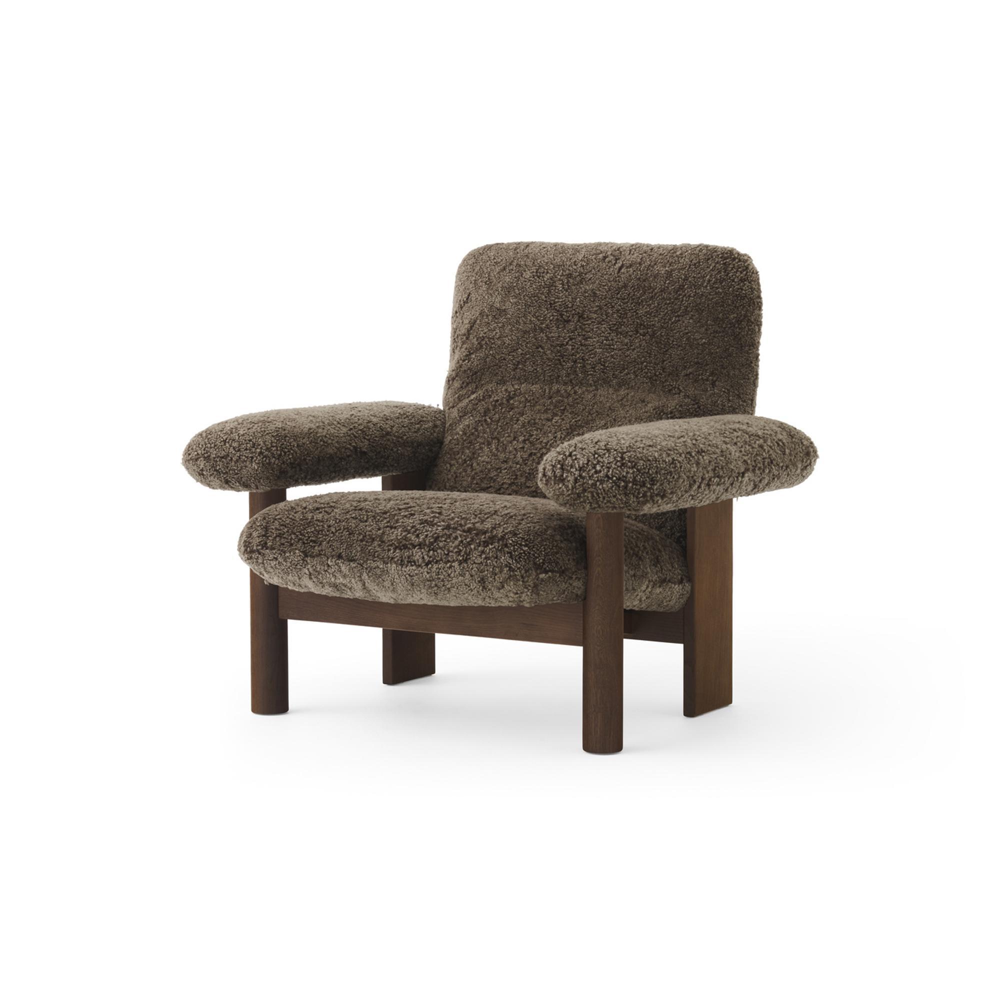 Audo Brasilia Lænestol Mørk Eg/Sheepskin Root
