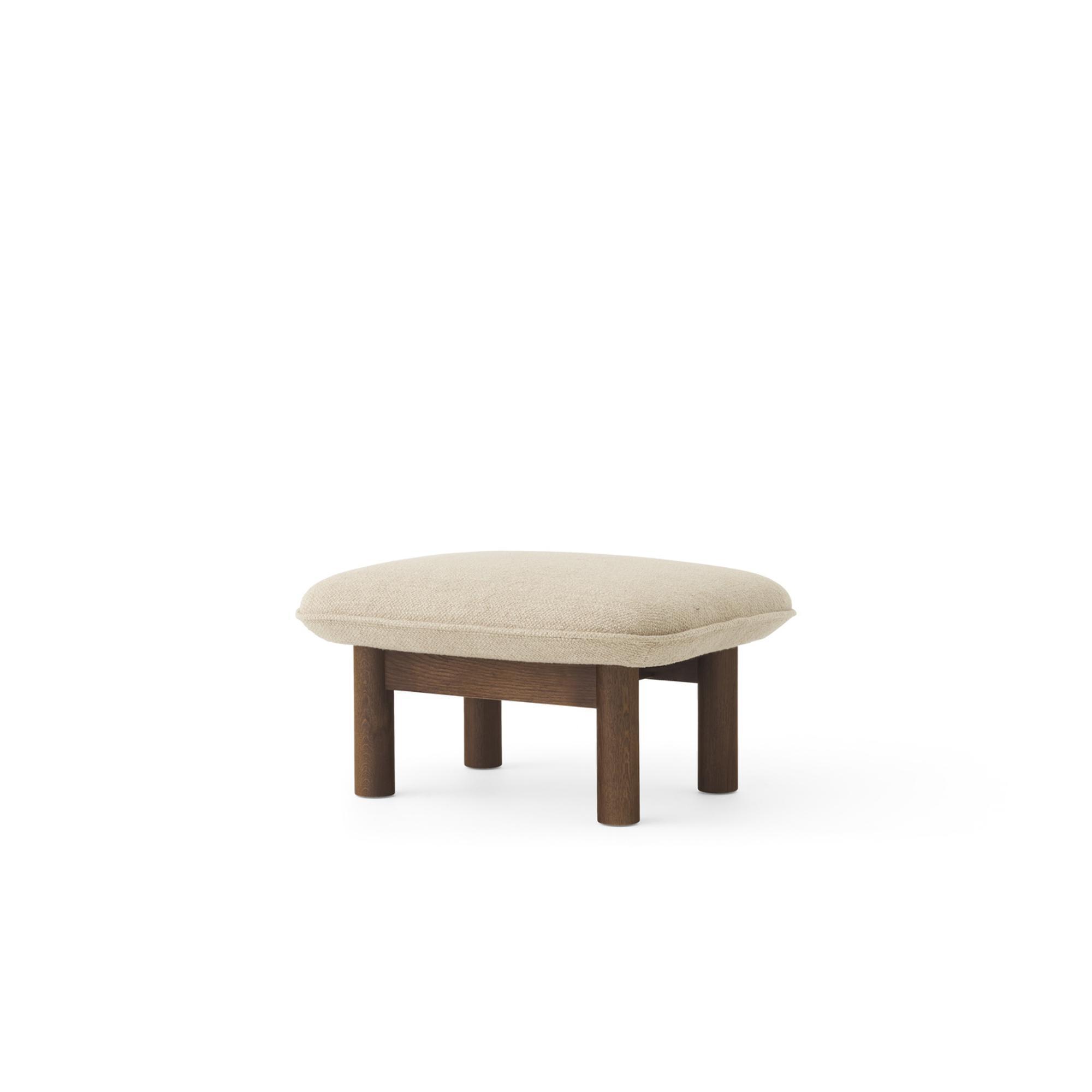 Audo Brasilia Ottoman Dark Oak/Bouclé