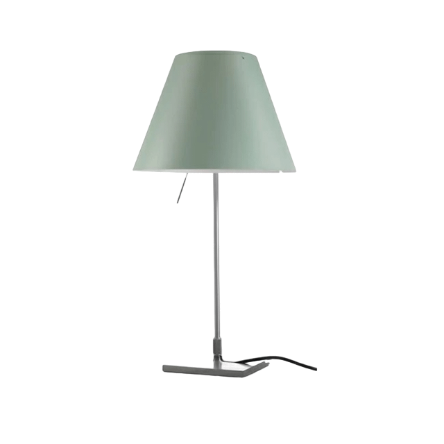 Luceplan Costanzina Lampa Stołowa Aluminiowy M. Zielony Klosz