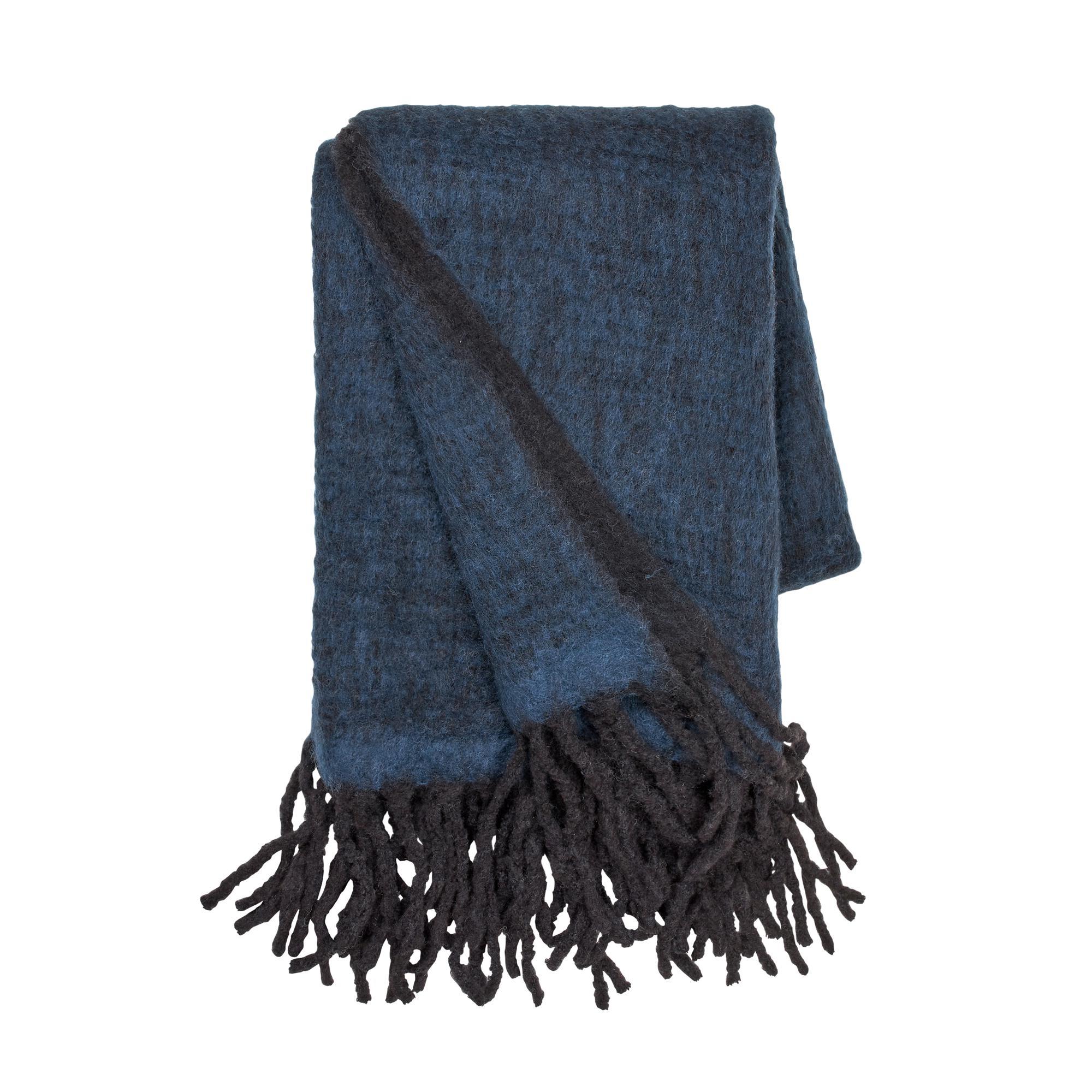 Cozy Living Mathea Matto Melange Royal Blue/Noir