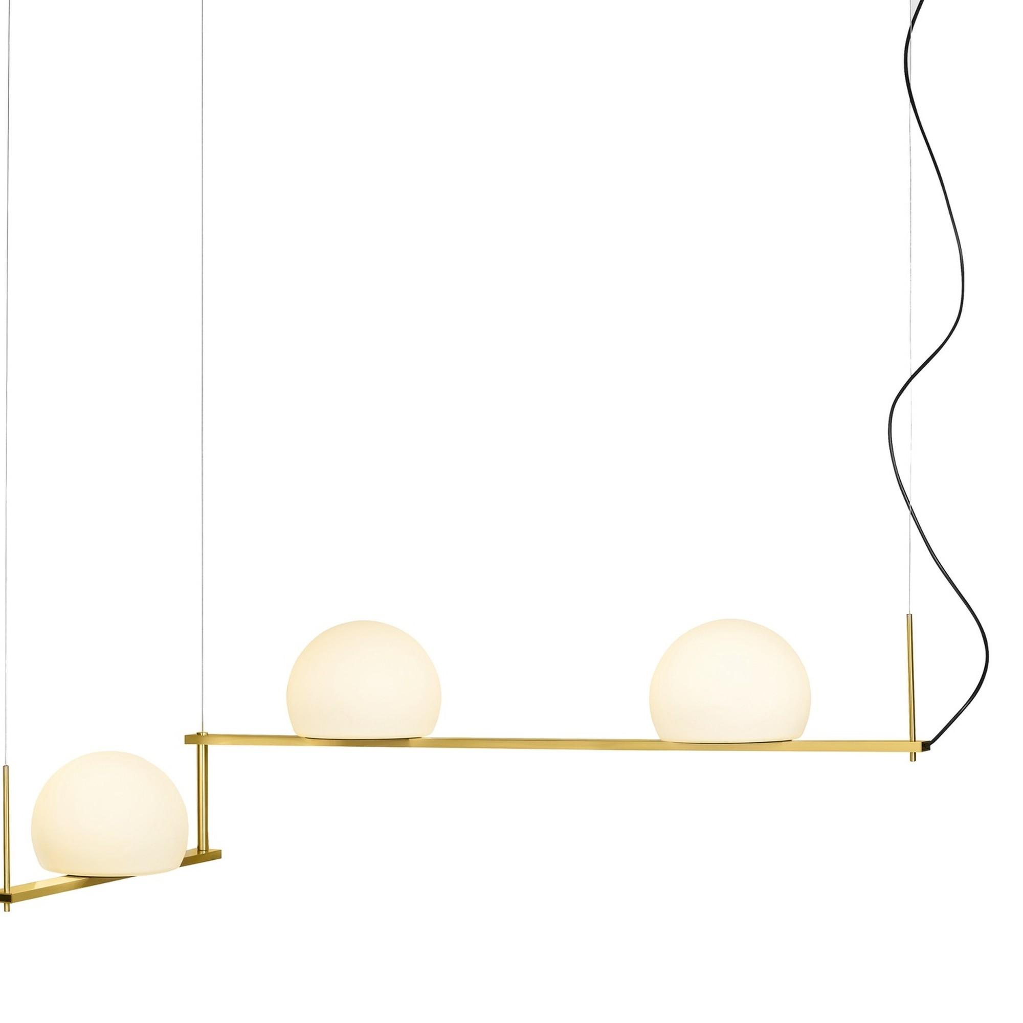 Estiluz Circ Pendel Satin Guld/Sort