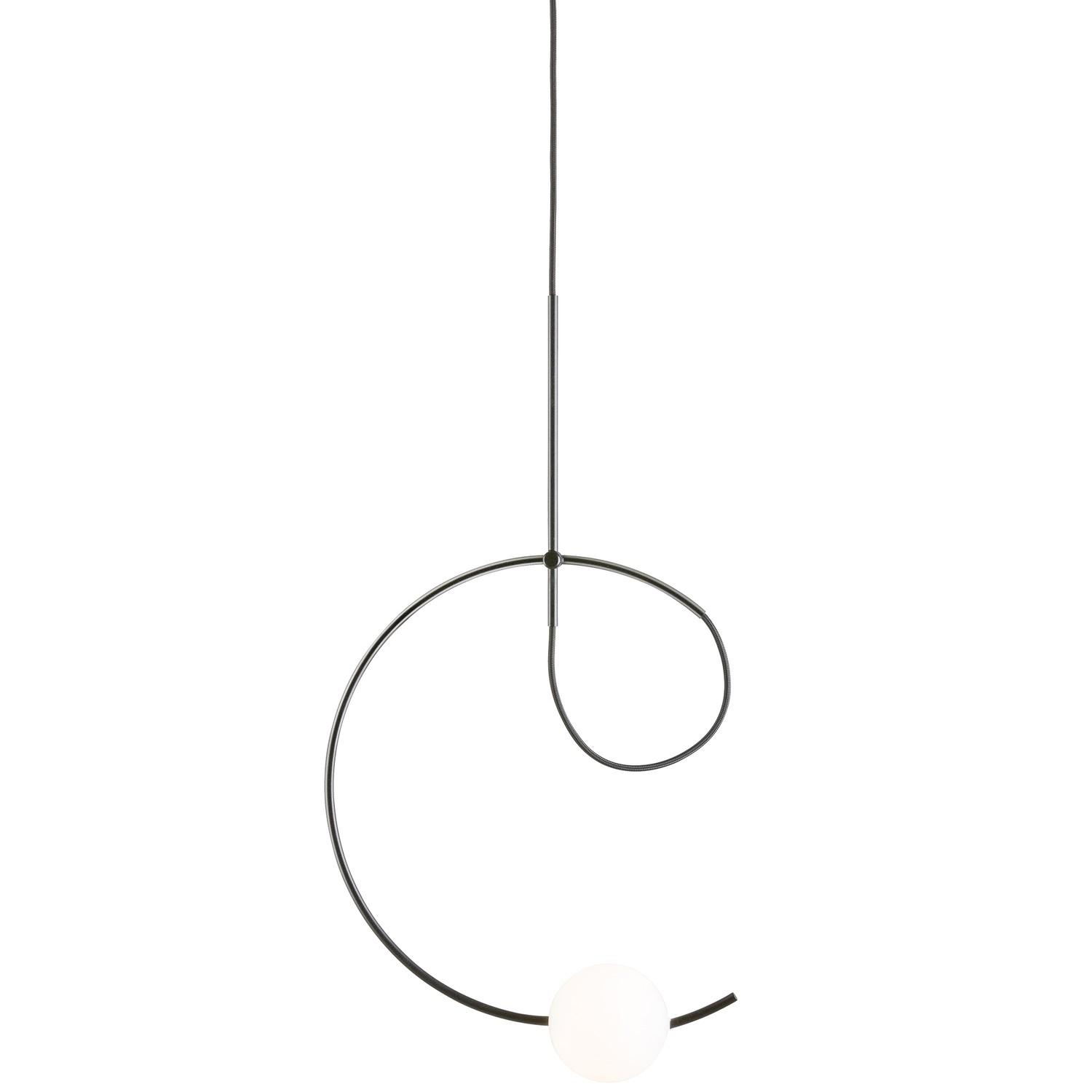 Estiluz Loop Pendant Black