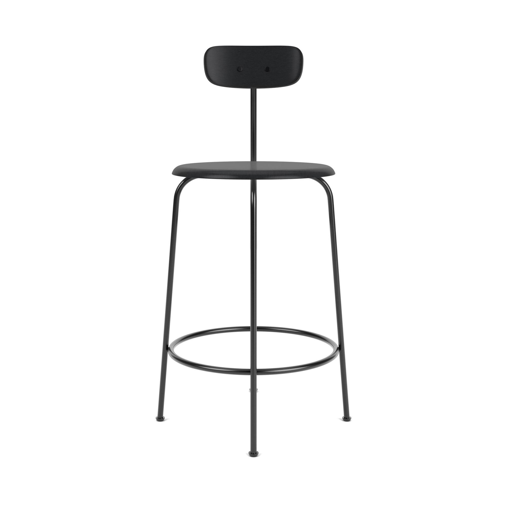 Audo Afteroom Bar Stool H91 Black Painted Ashwood