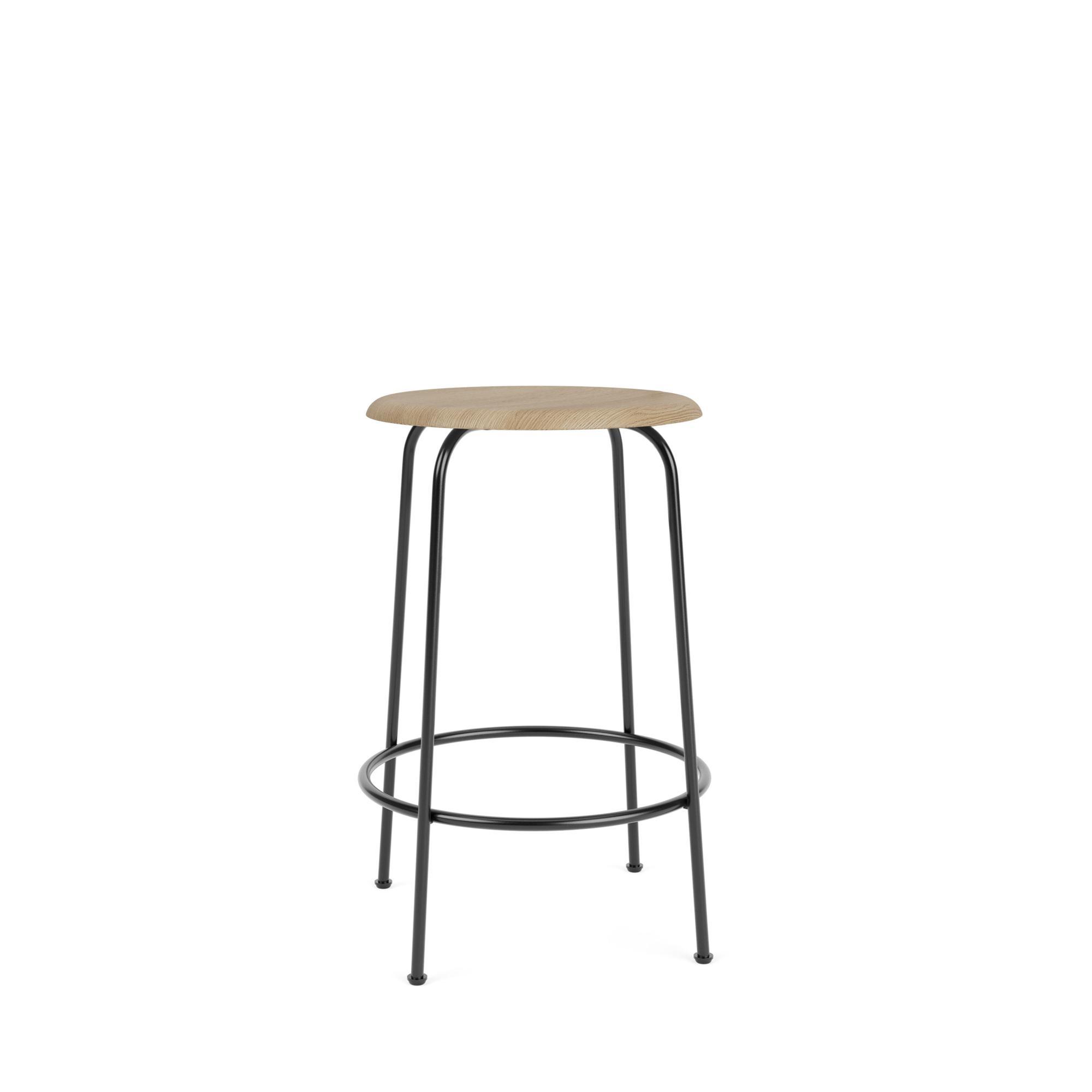 Audo Afteroom Bar Stool H63 Black/ Natural Oak