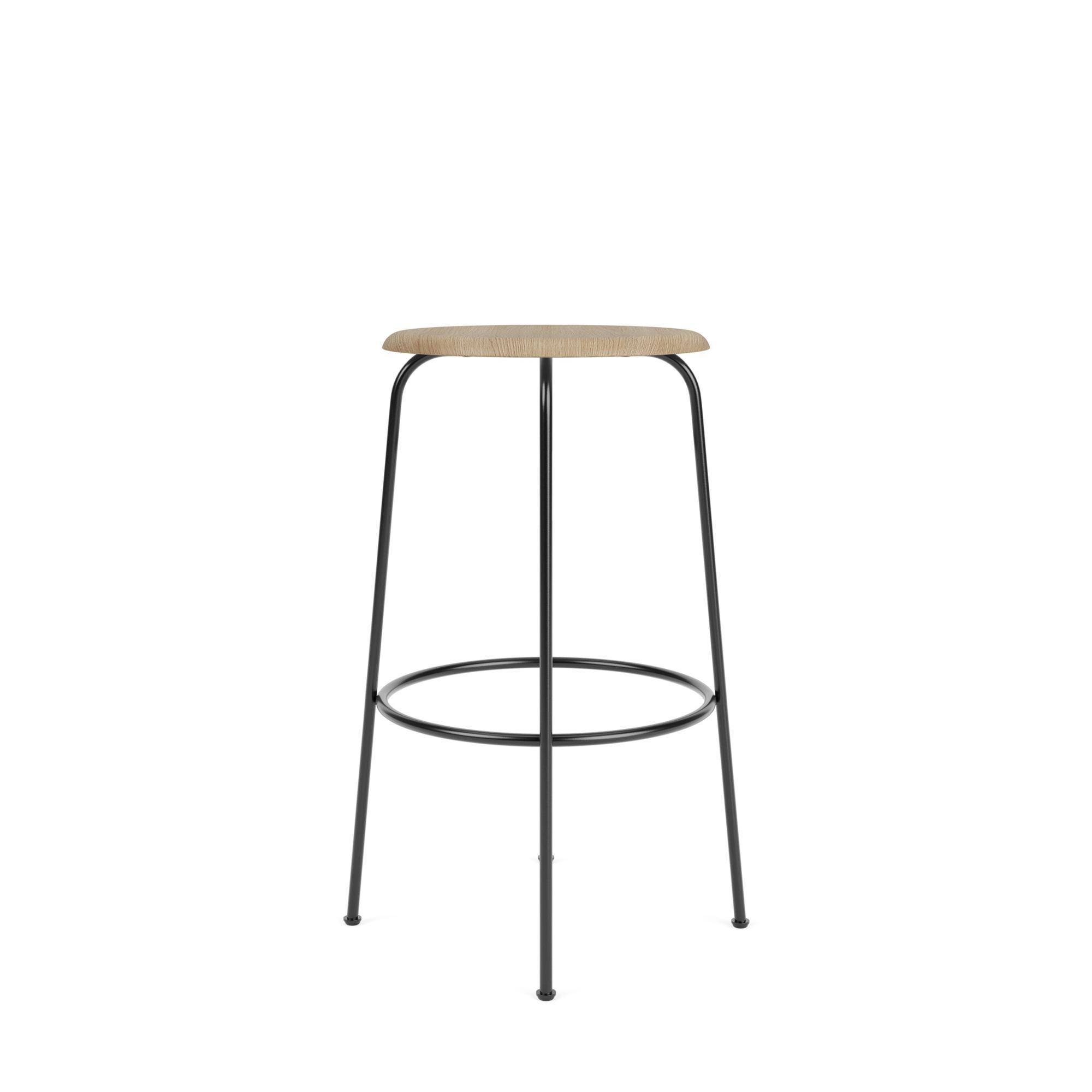 Audo Afteroom Bar Stool H72 Black/ Natural Oak